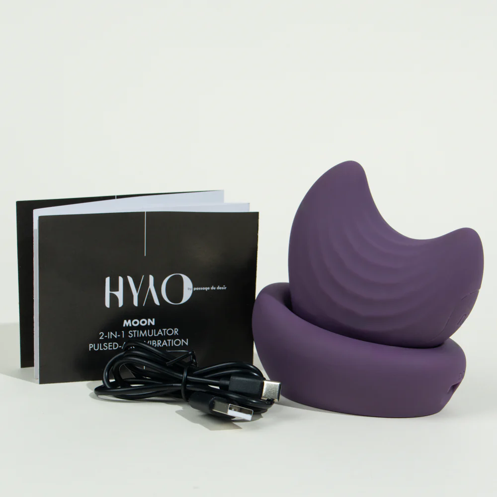 Moon Stimulateur 2-En-1 De Hyyo - Violet - Image 3