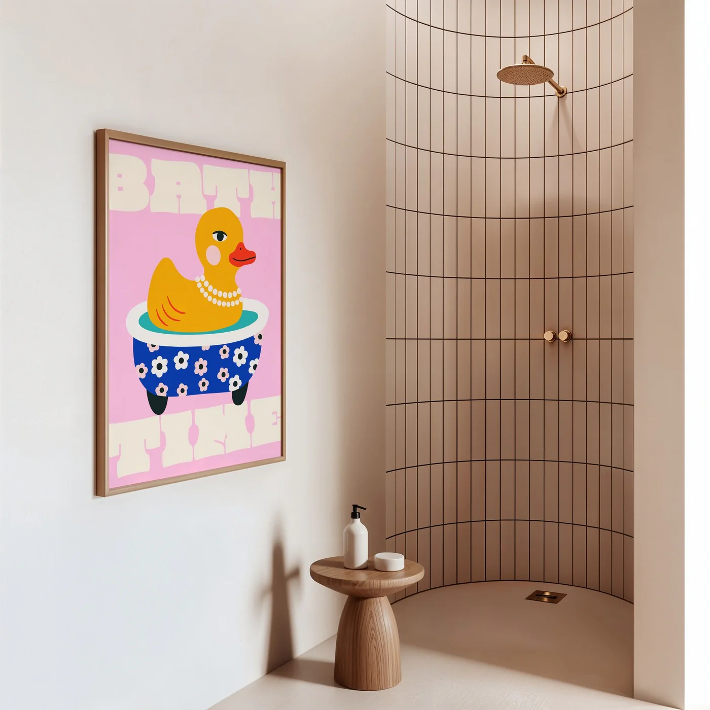 Affiche Shower Time - Rose - Image 3