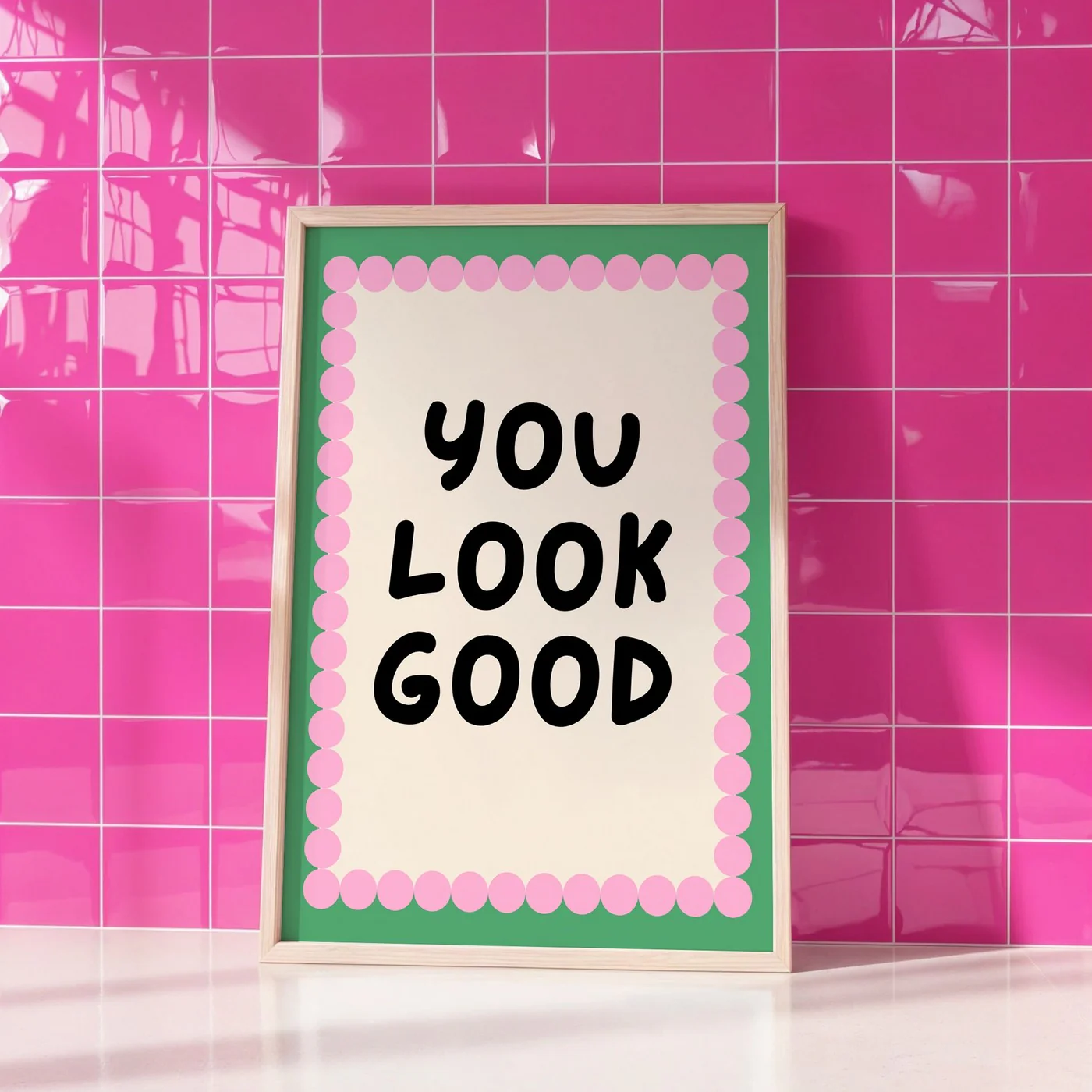 Affiche You Look Good - Vert - Image 2