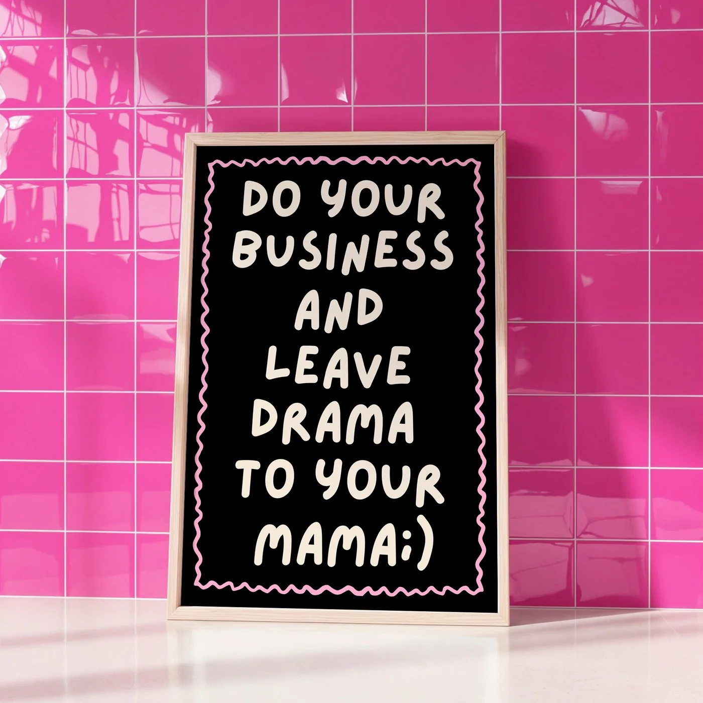 Affiche Leave Drama To Your Mama - Noir - Image 2