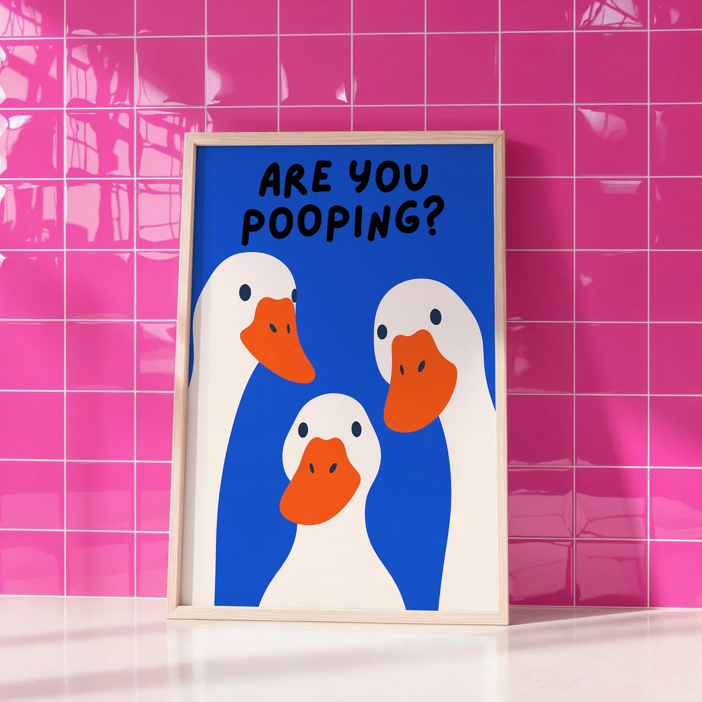 Affiche Are Yoi Pooping? - Blue - Image 2