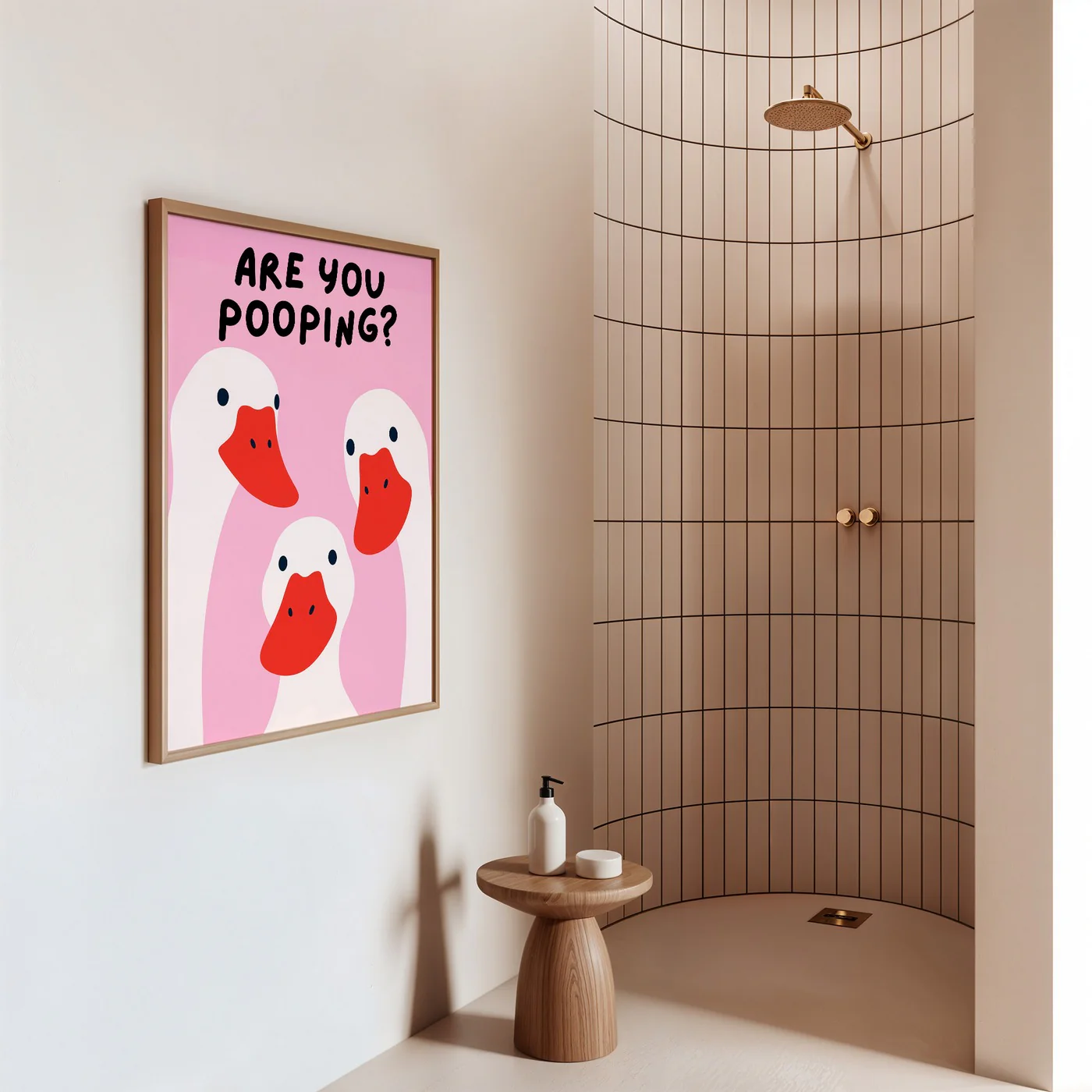 Affiche Are Yoi Pooping? - Rose - Image 3