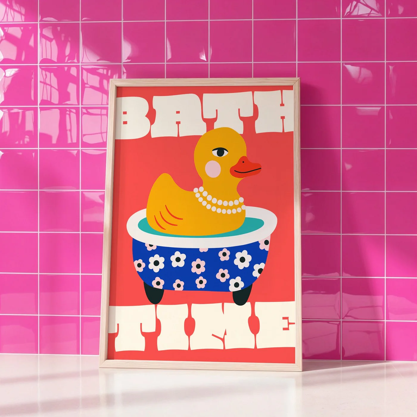 Affiche Shower Time - Rouge - Image 2