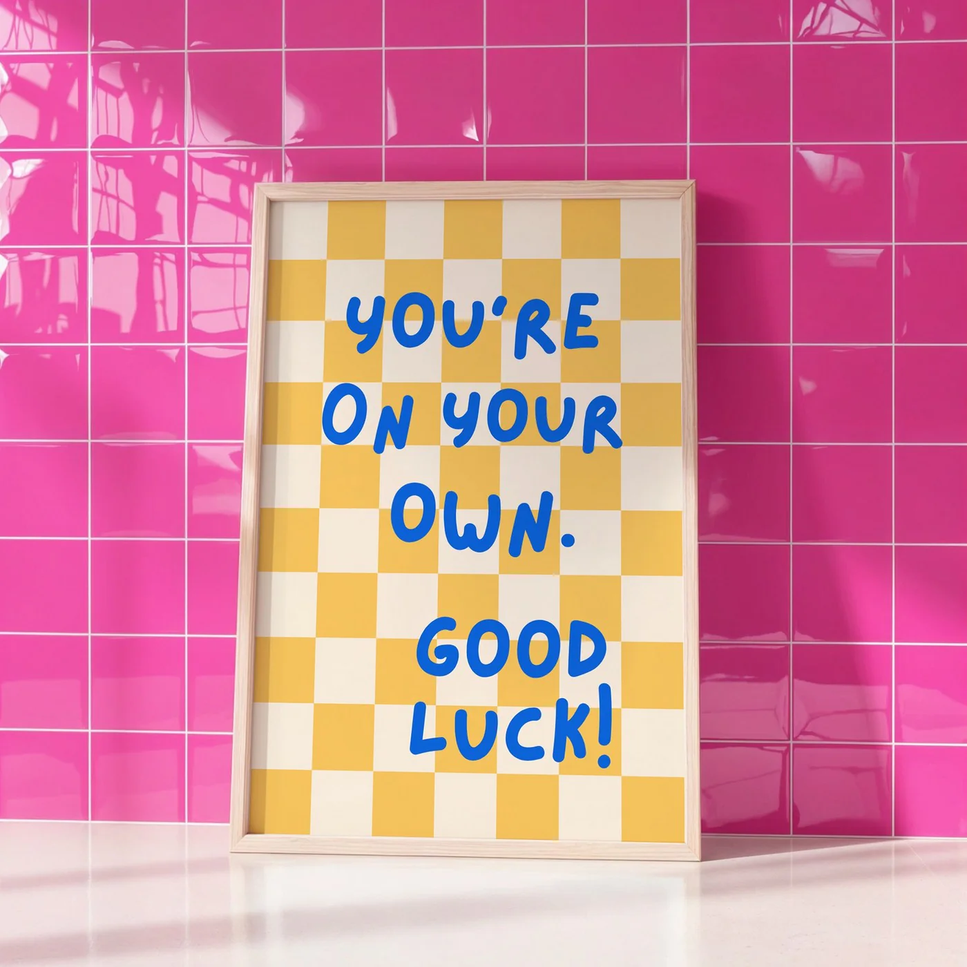Affiche Good Luck - Jaune - Image 2