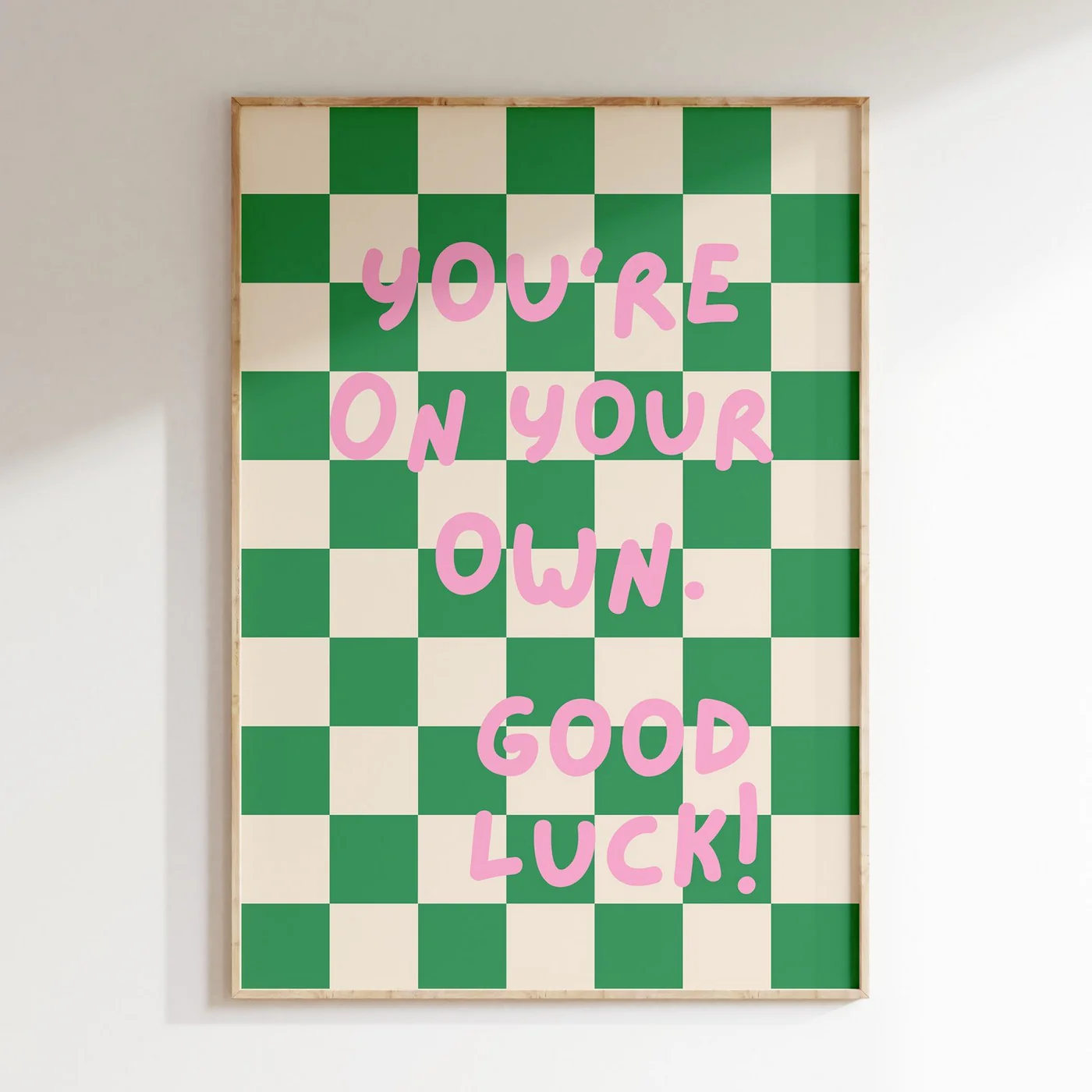 Affiche Good Luck - Vert - Image 2