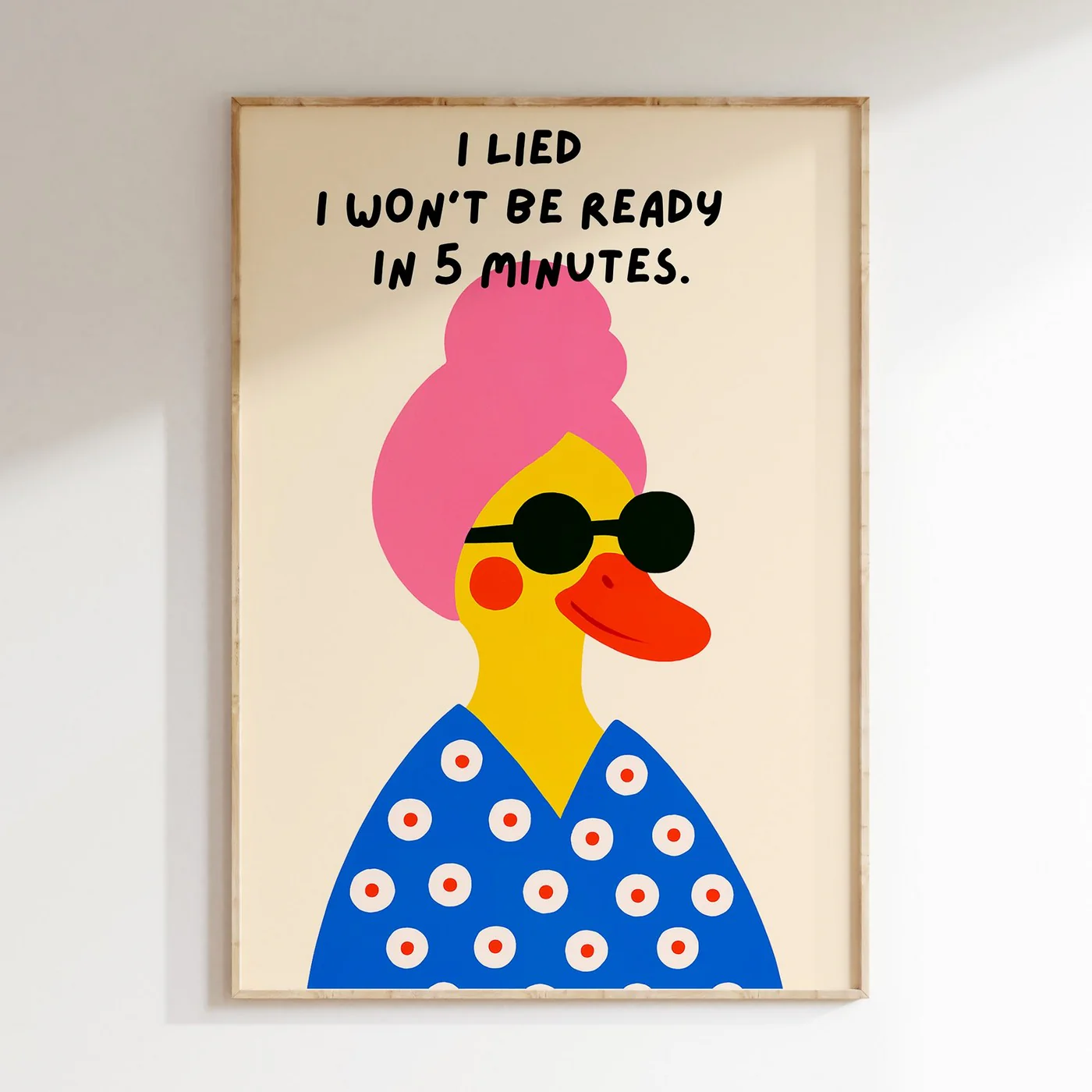 Affiche I Wont Be Ready - Rose - Image 2