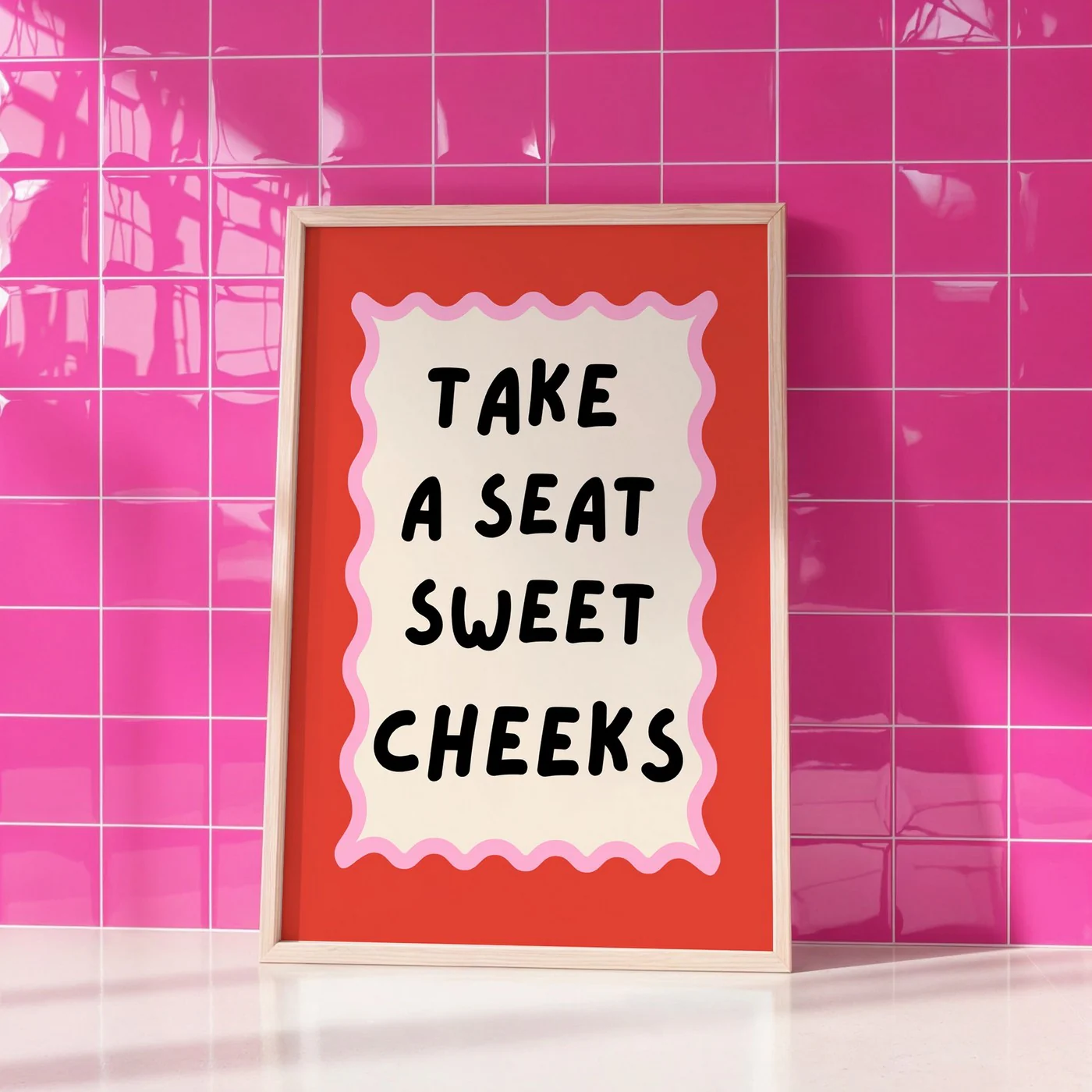 Affiche Take A Seat - Rouge - Image 2