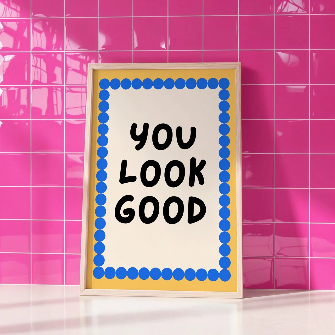 Affiche You Look Good - Jaune - Image 2