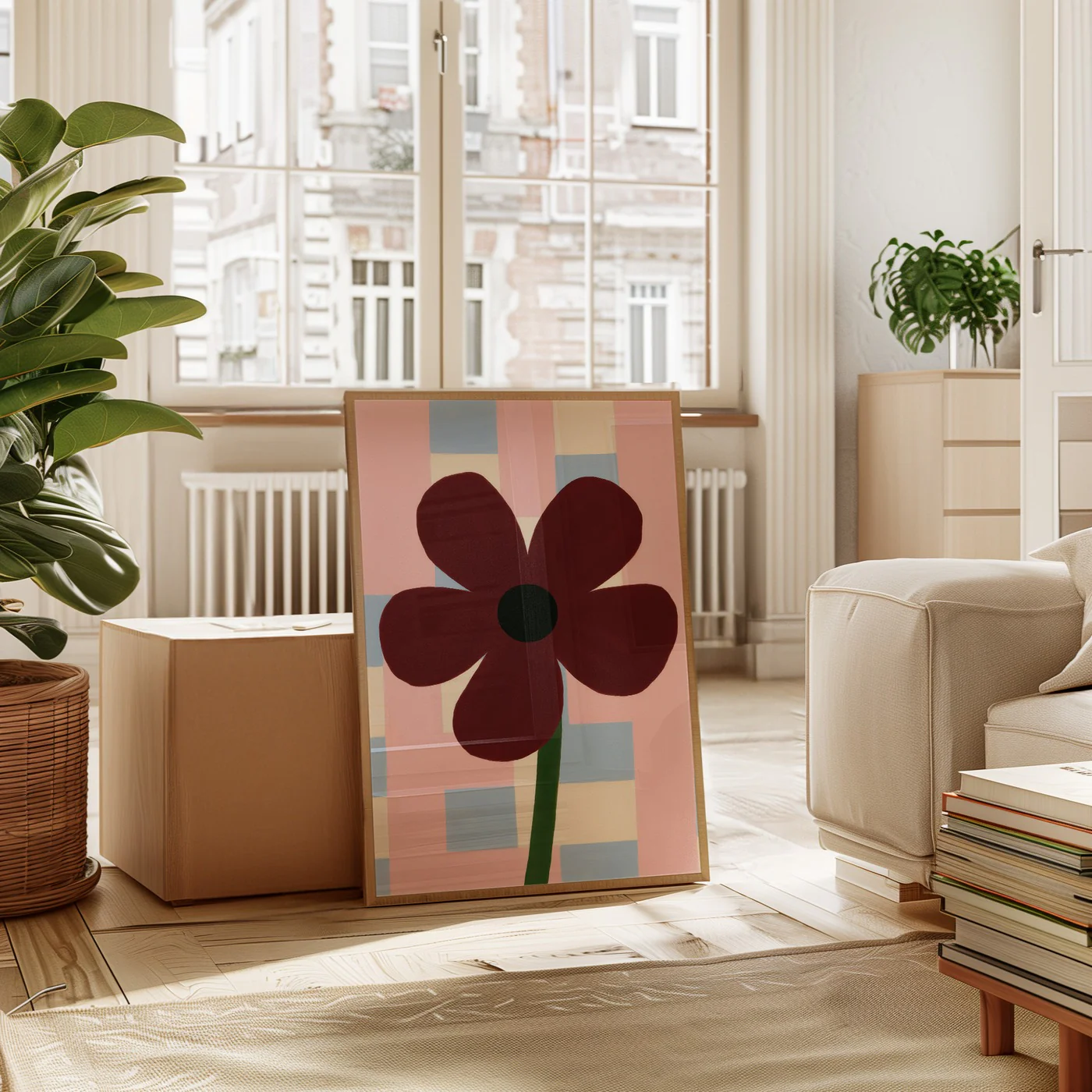 Affiche Flower Bordo - Multi - Image 2