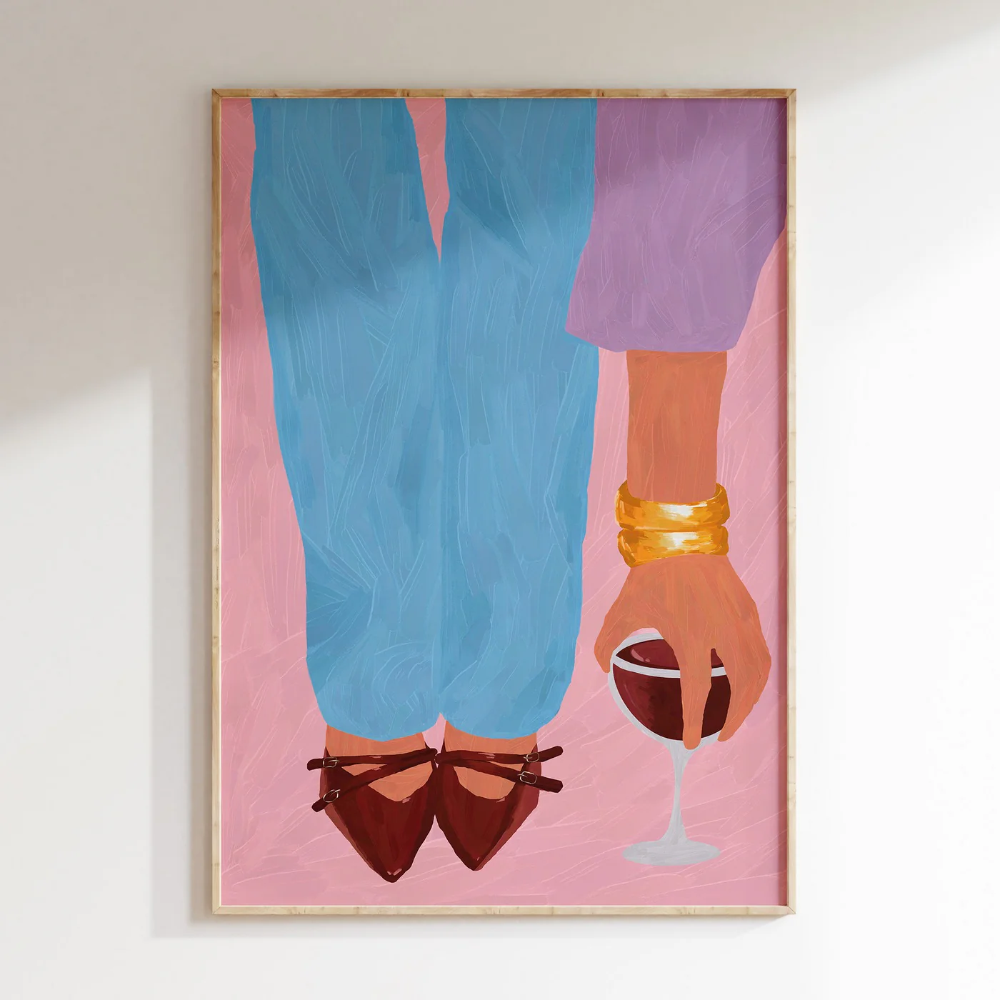 Affiche Women With Glass Of Wine - Multi - Image 2