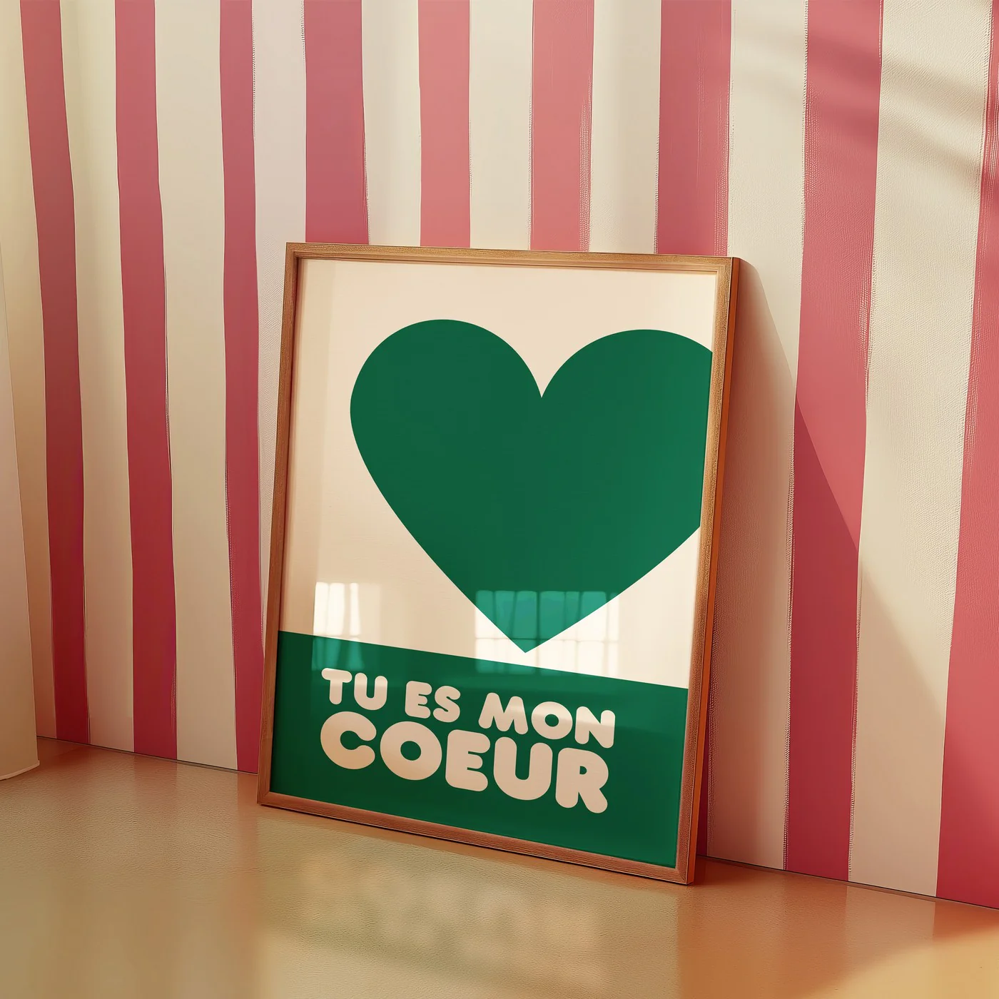 Affiche Kids Tu Es Mon Coeur - Vert - Image 2