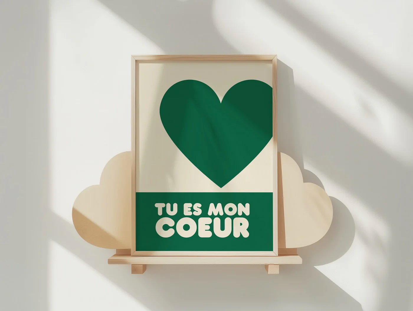 Affiche Kids Tu Es Mon Coeur - Vert - Image 3