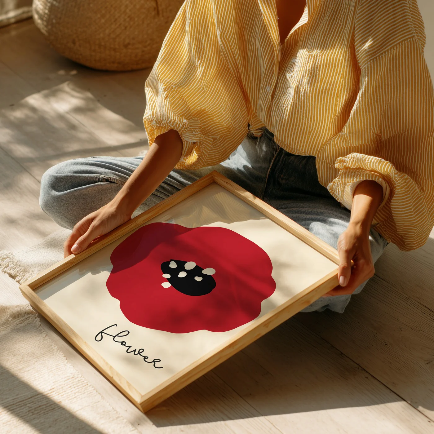Affiche Flower Rouge - Rouge - Image 2