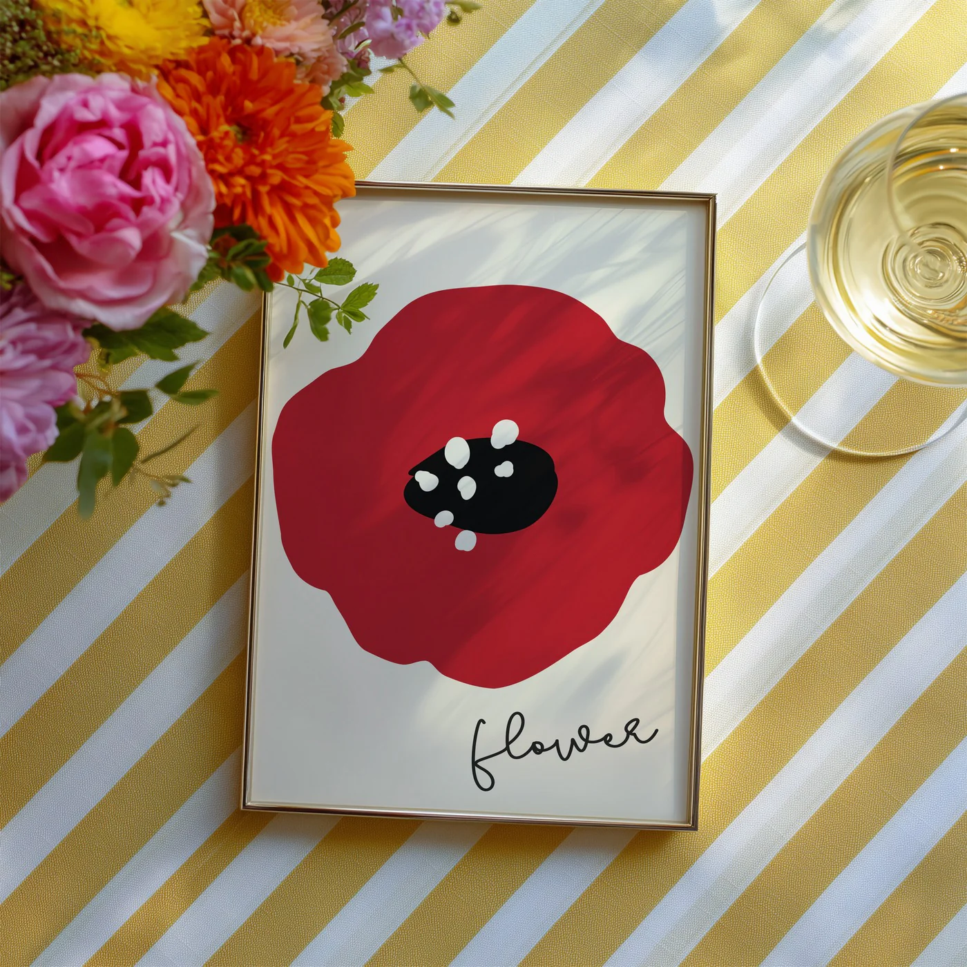 Affiche Flower Rouge - Rouge - Image 3