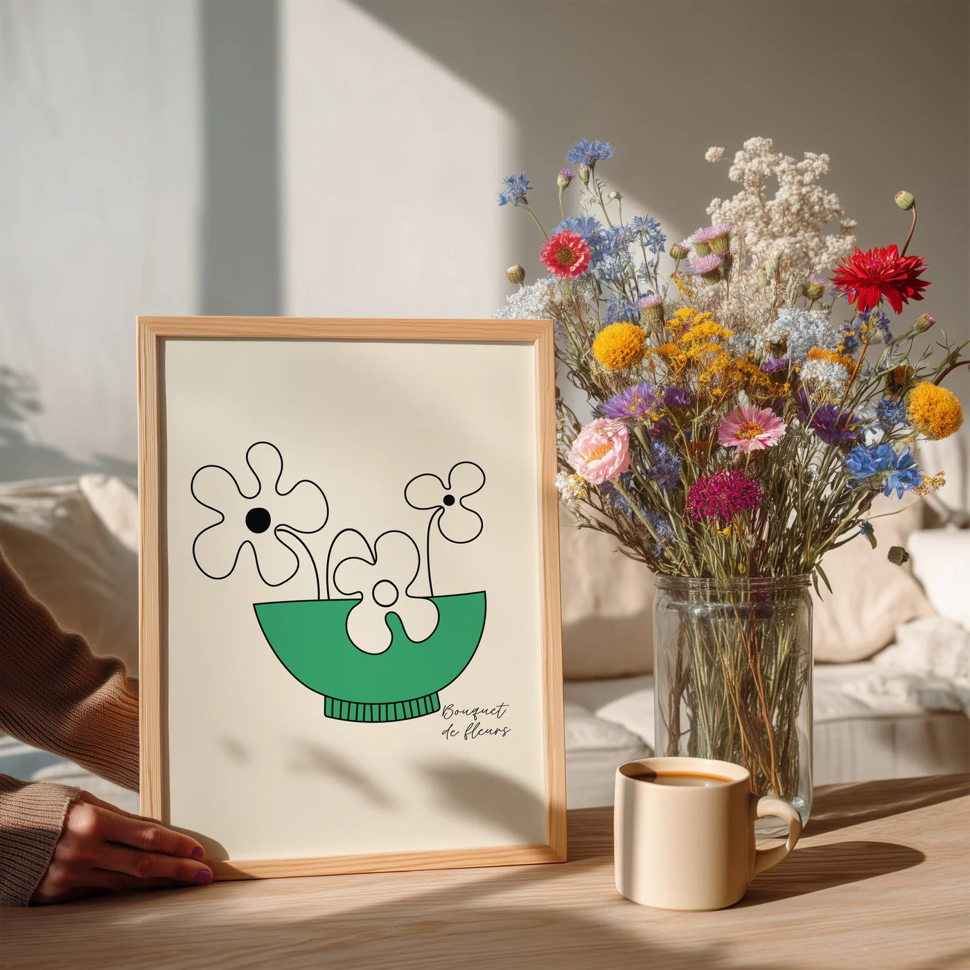 Affiche Bouquet - Vert - Image 2