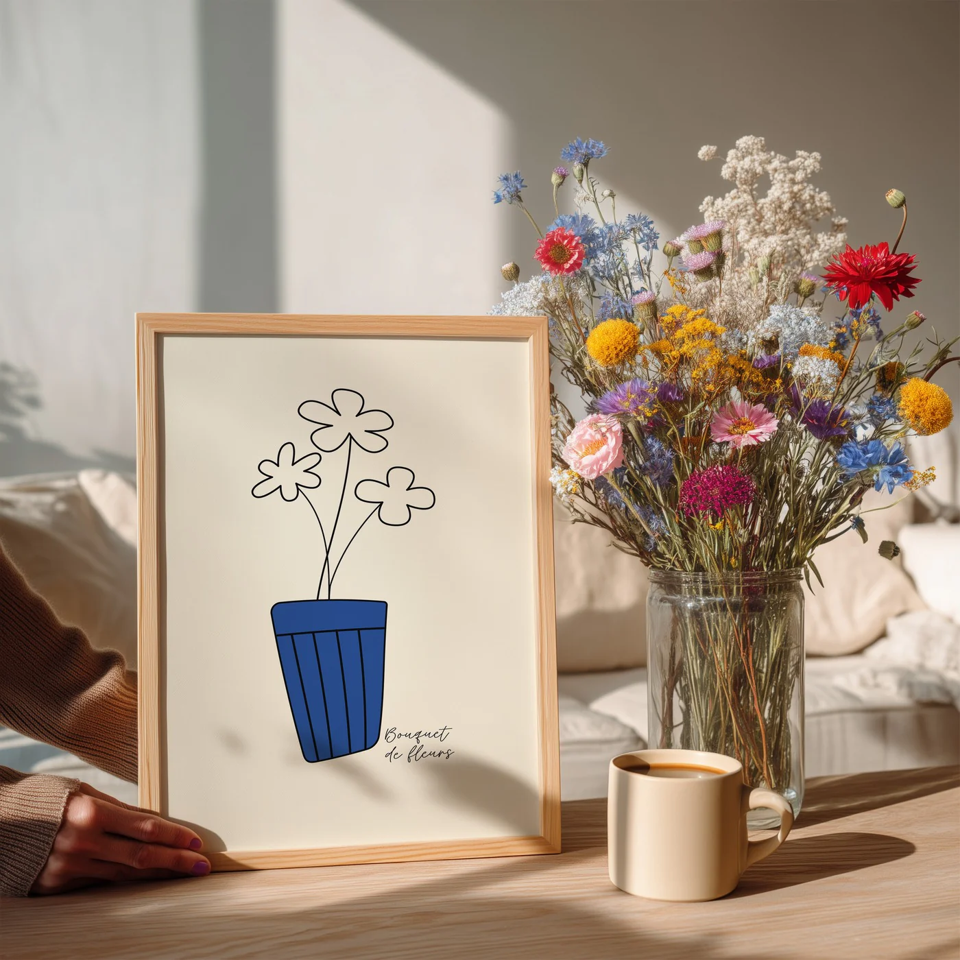 Affiche Bouquet - Blue - Image 2