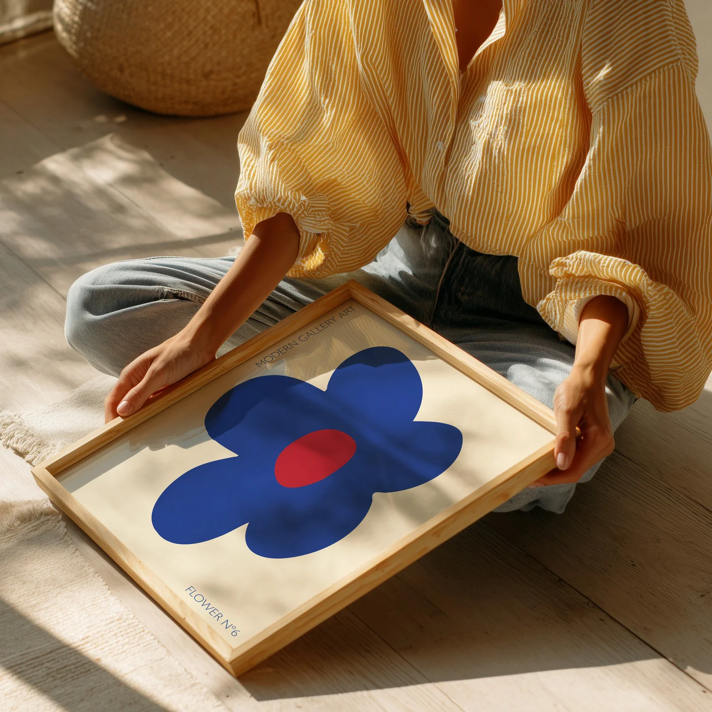 Affiche Flower N6 - Blue - Image 2