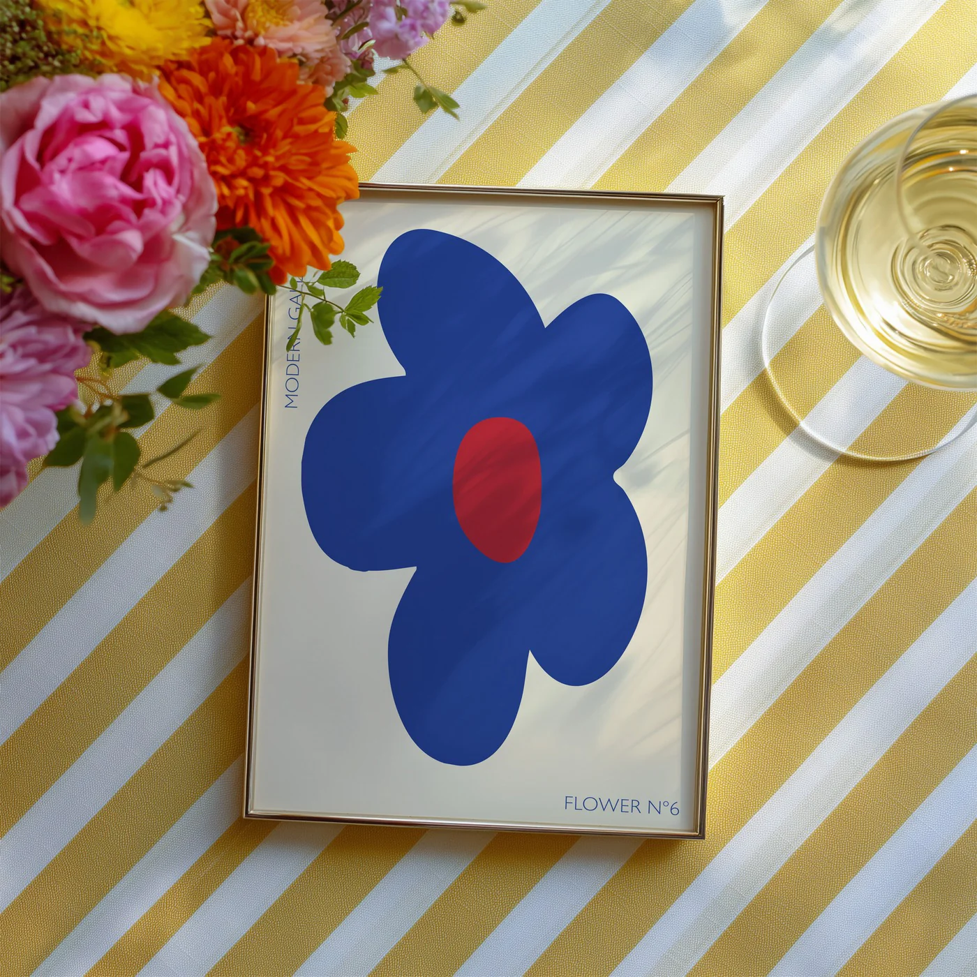 Affiche Flower N6 - Blue - Image 3