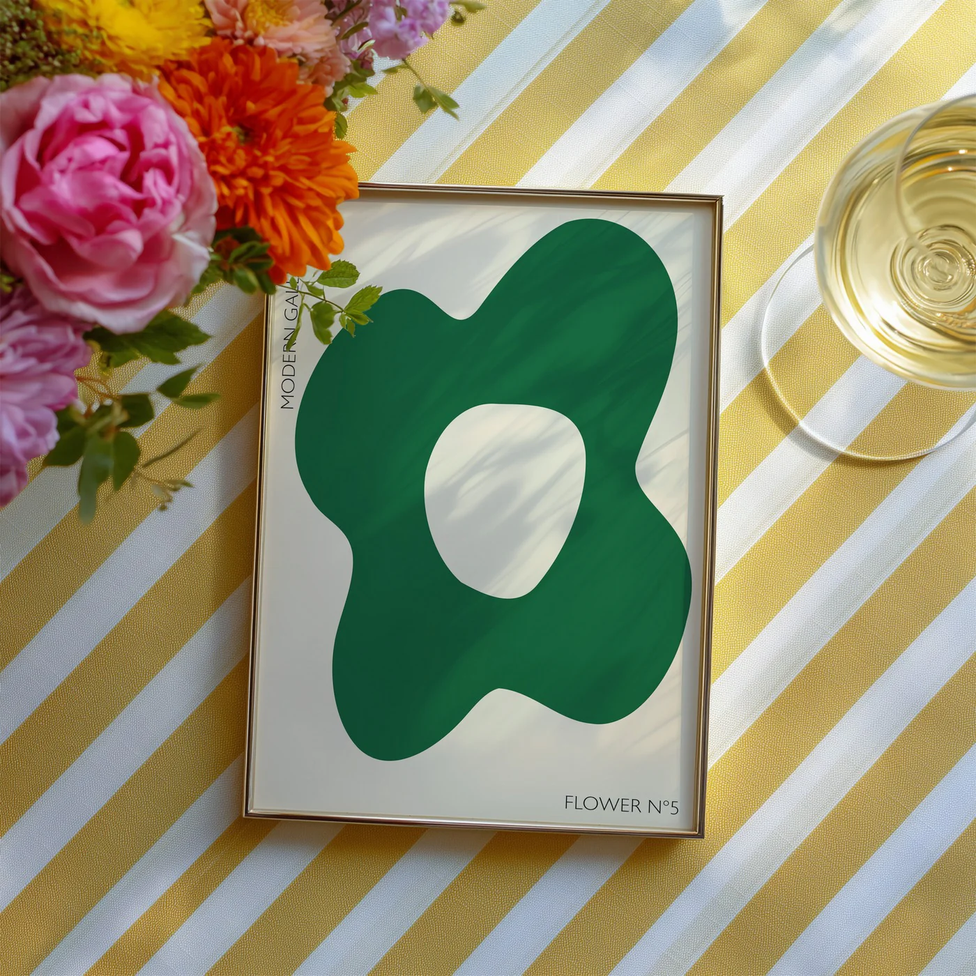 Affiche Flower N5 - Vert - Image 3