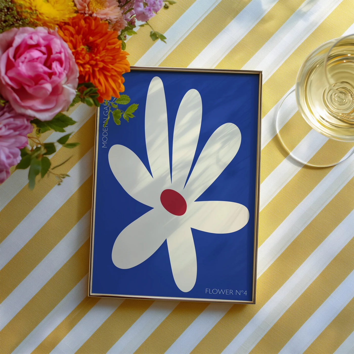 Affiche Flower N4 - Blue - Image 3