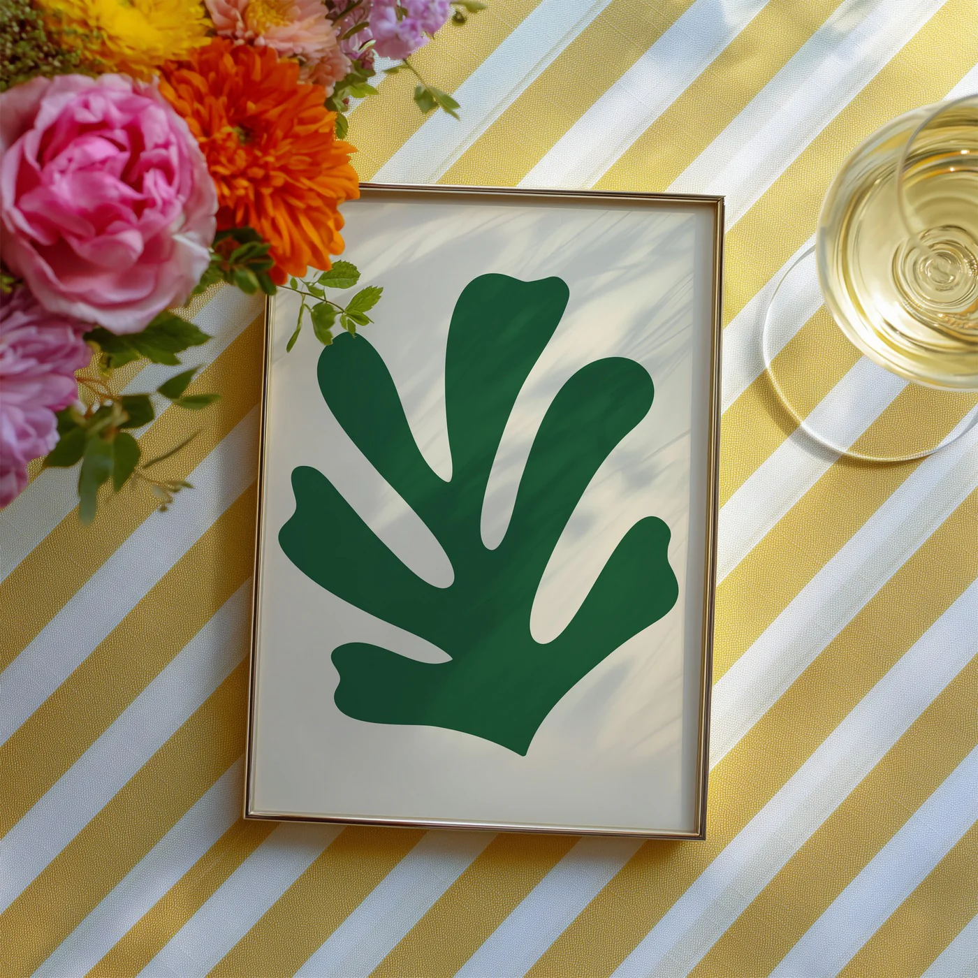 Affiche Modern Flower 4 - Vert - Image 3