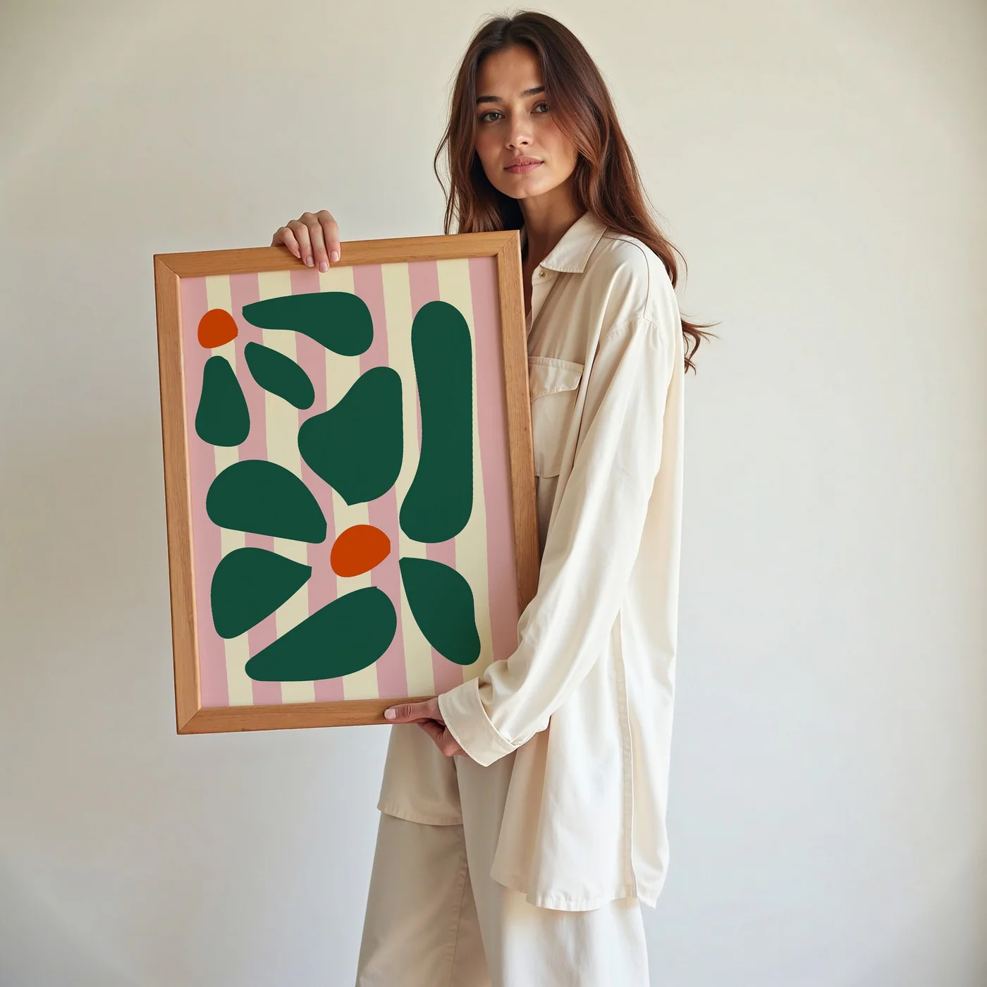 Affiche Flowers Raye - Vert - Image 2