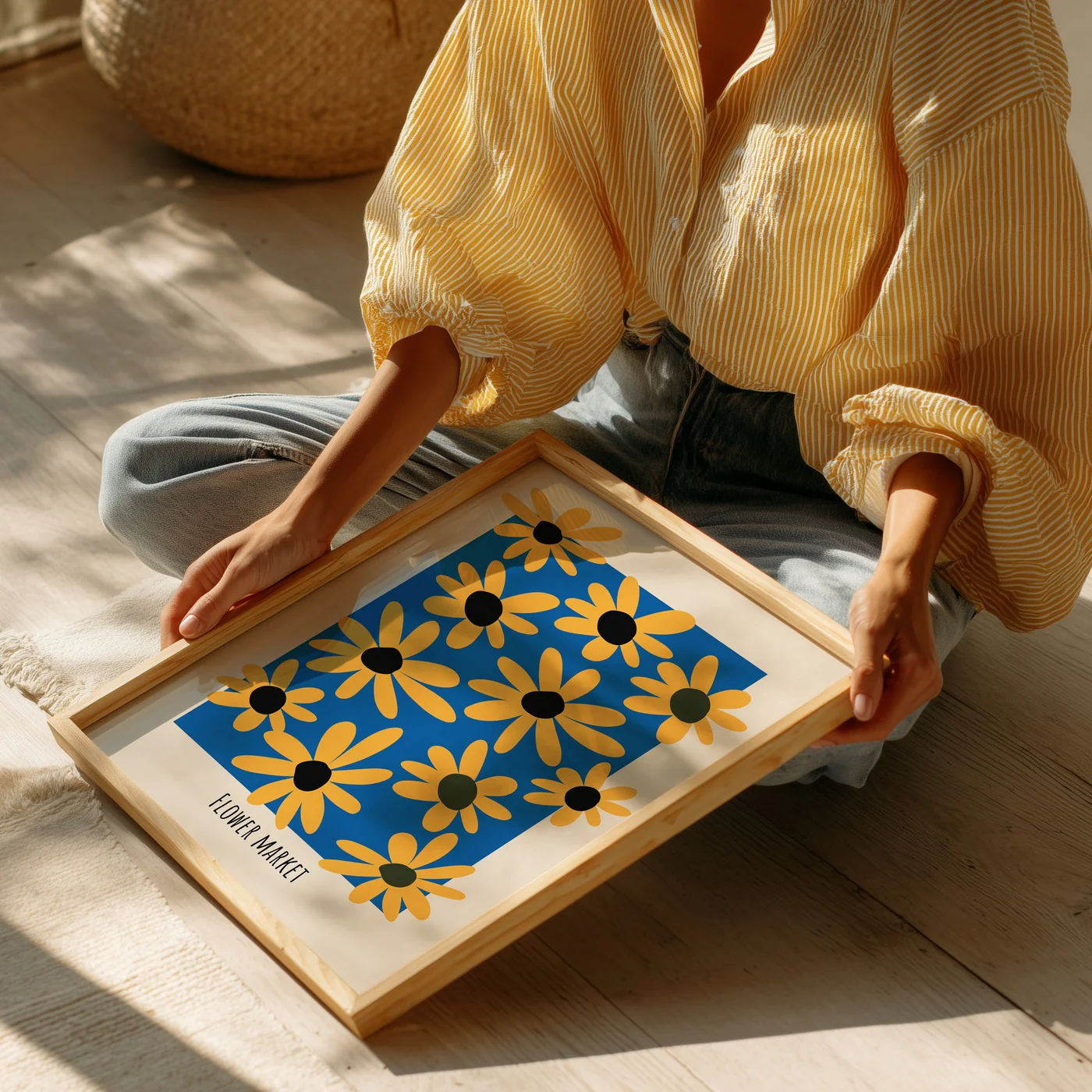 Affiche Flower Market - Blue - Image 2
