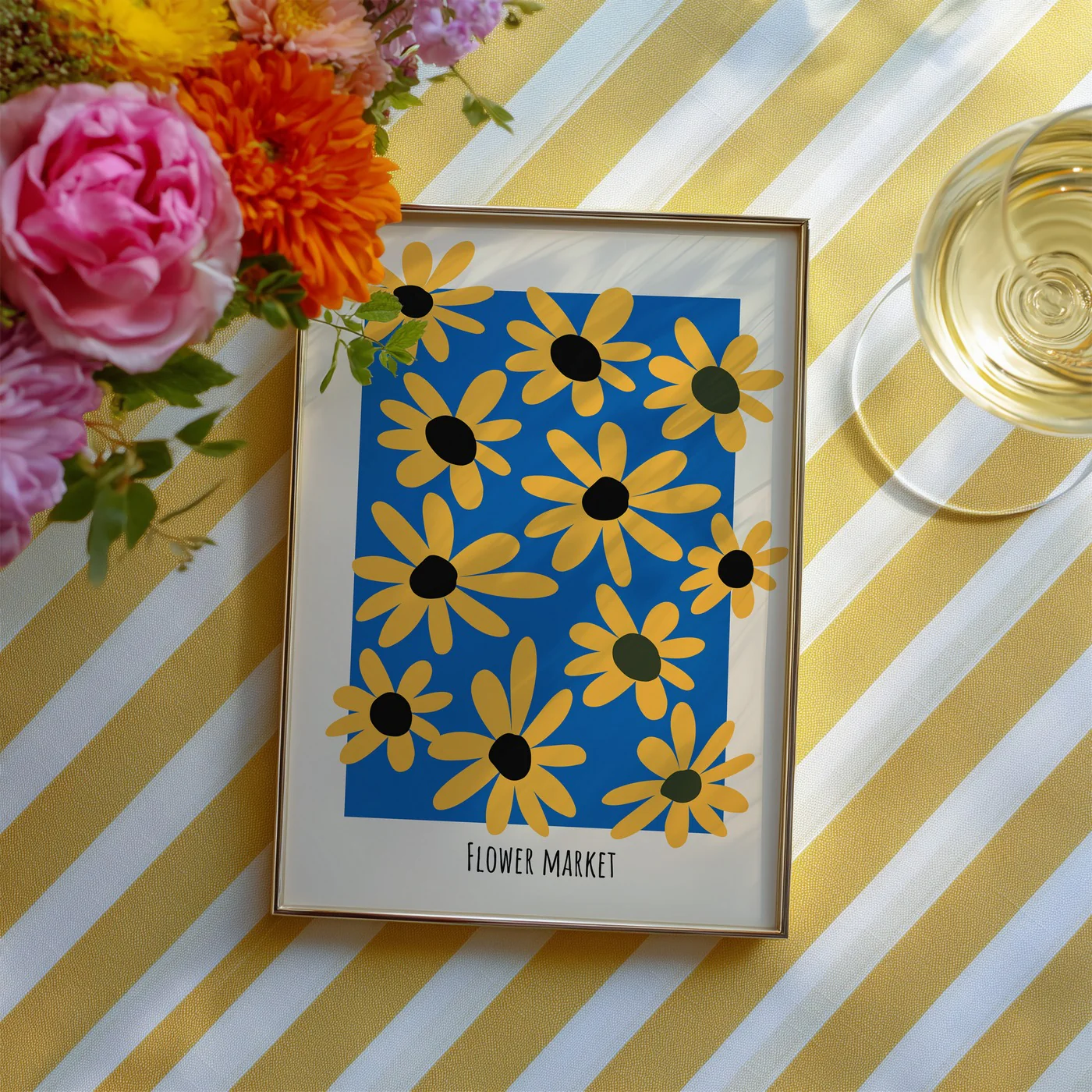Affiche Flower Market - Blue - Image 3