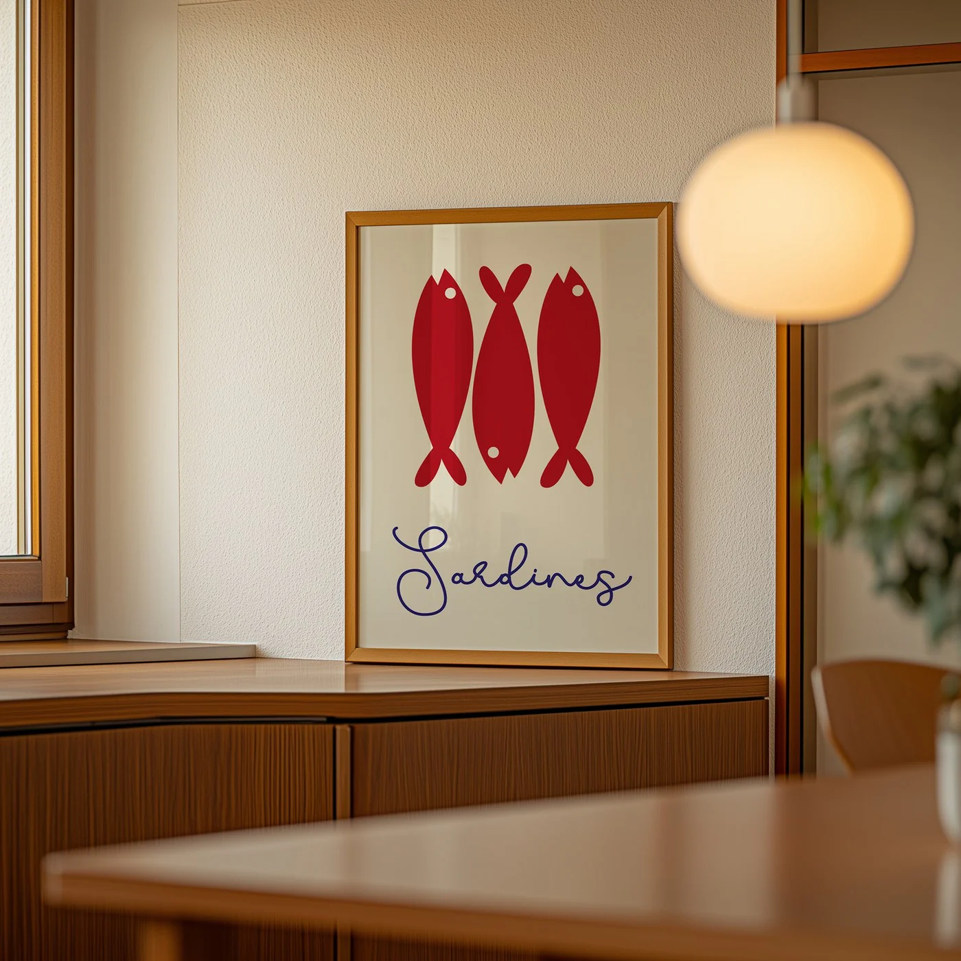 Affiche Sardines - Rouge - Image 2