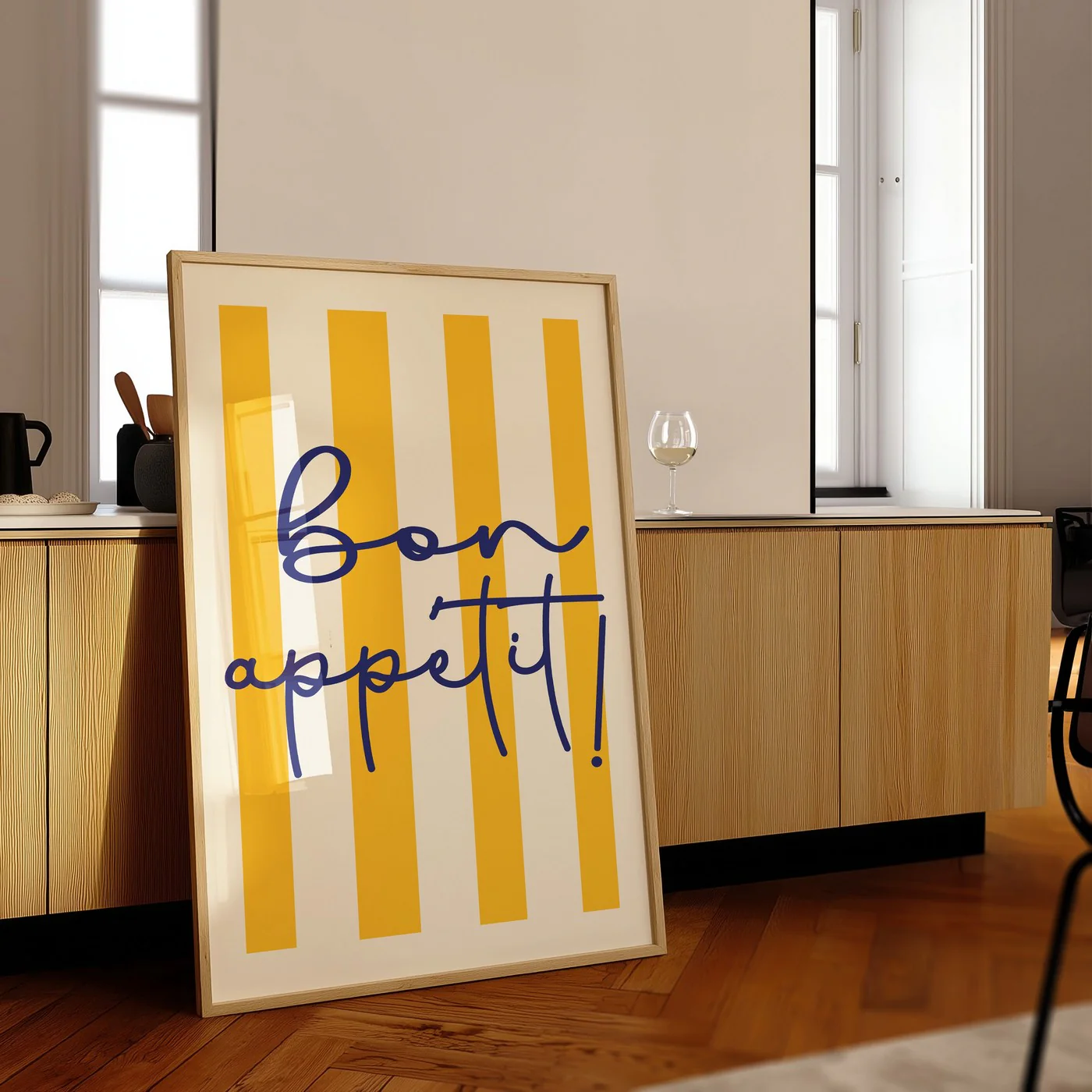 Affiche Bonne App Raye - Jaune - Image 2