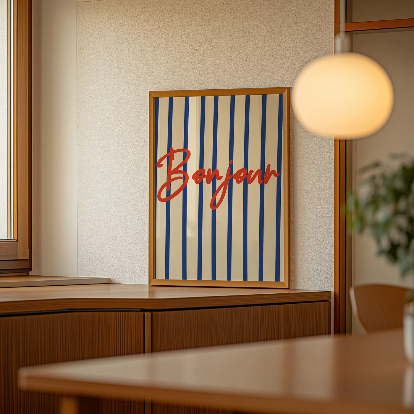 Affiche Bonjour - Blue - Image 2