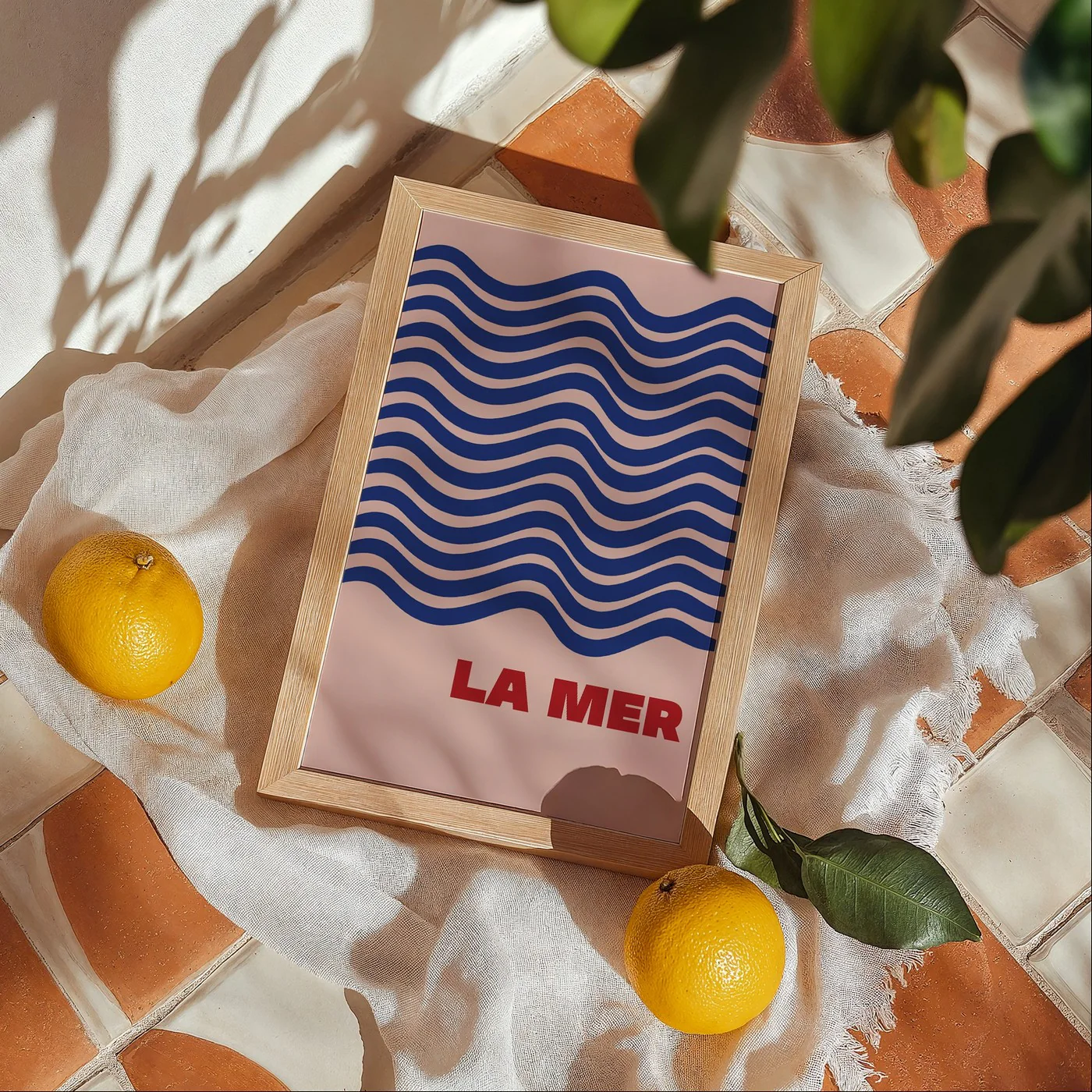 Affiche La Mer 1 - Rose - Image 2