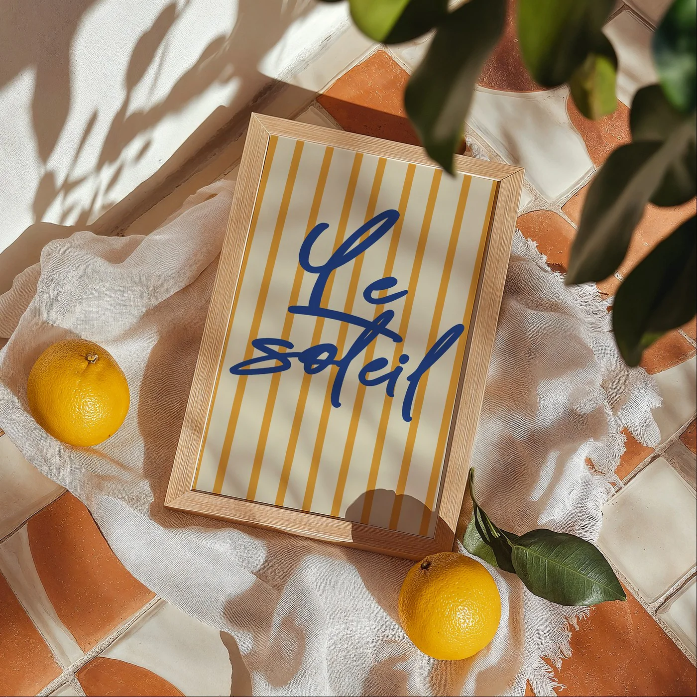 Affiche Le Soleil Raye - Jaune - Image 2