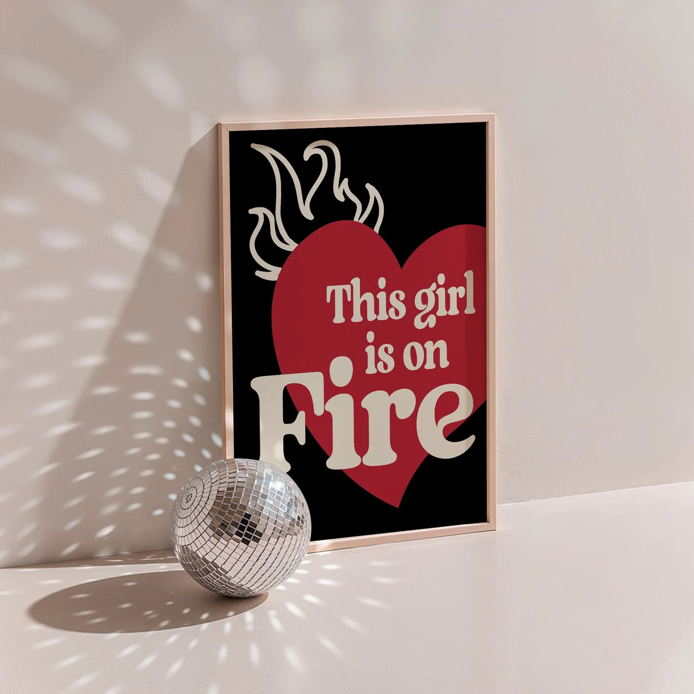 Affiche This Girl Is On Fire - Noir - Image 2