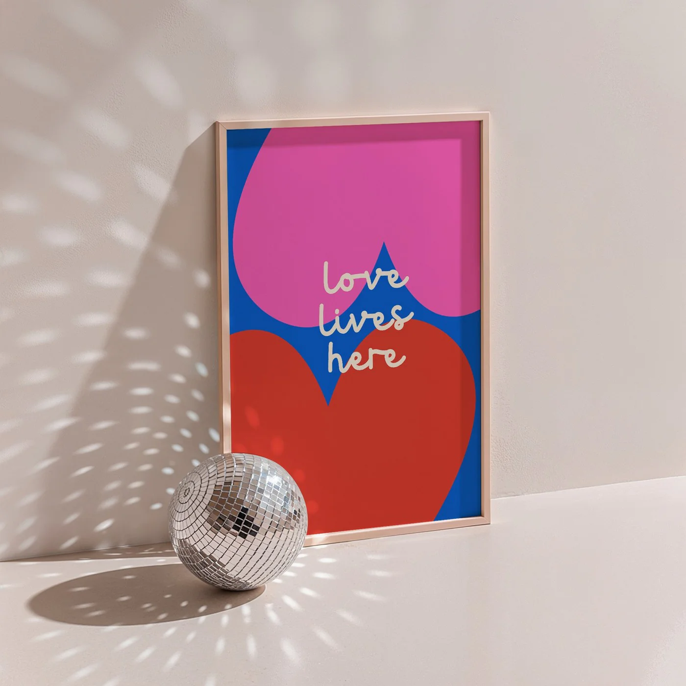 Affiche Love Lives Here - Blue - Image 2