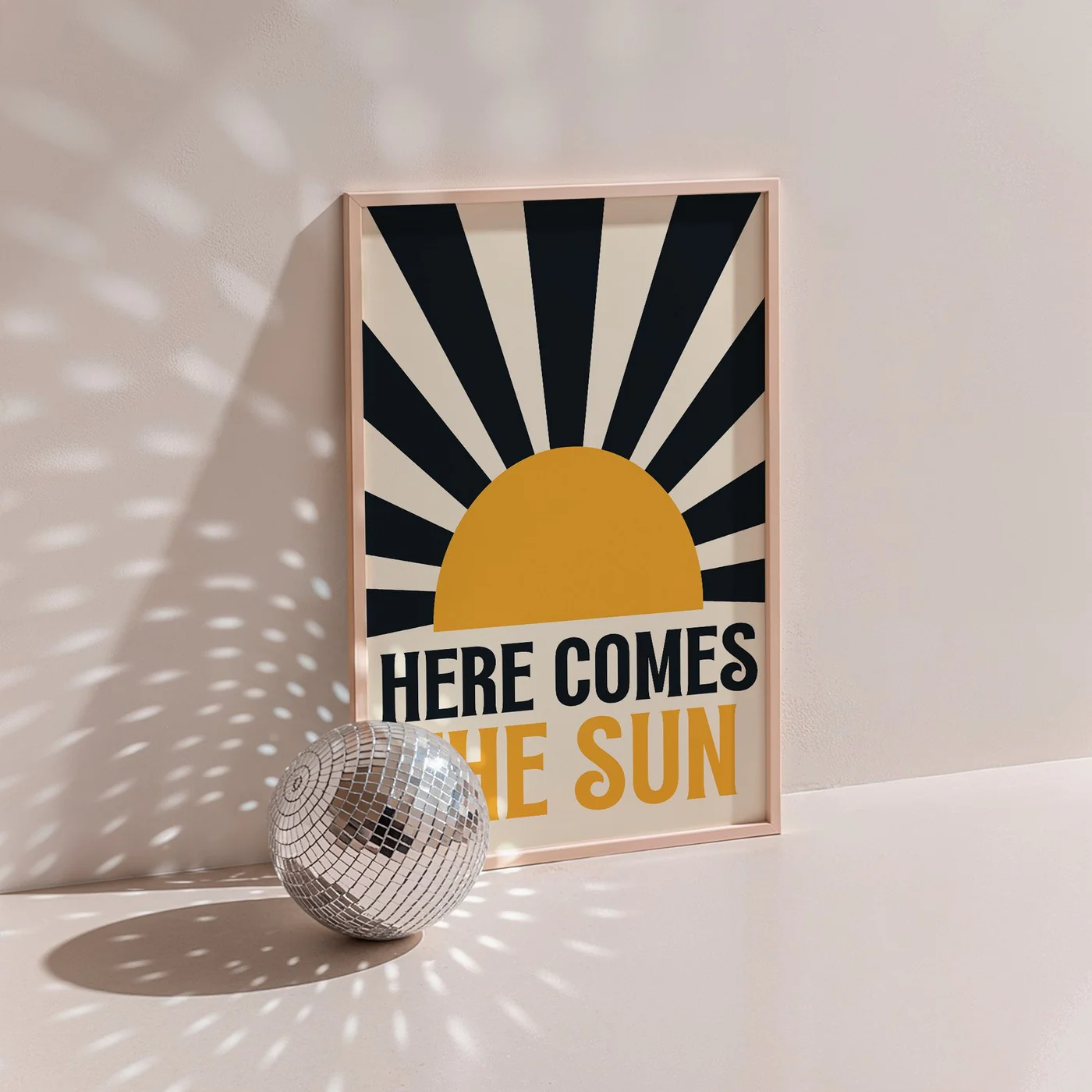 Affiche Here Comes The Sun - Jaune - Image 2