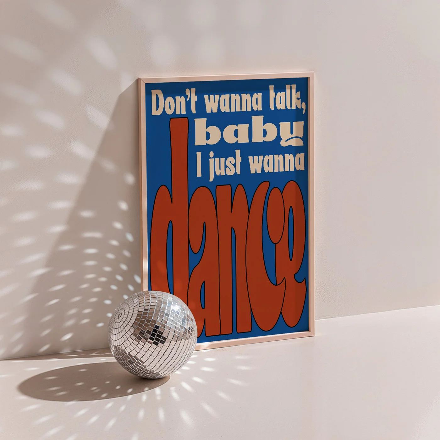 Affiche Dont Wanna Talk Baby - Blue - Image 2