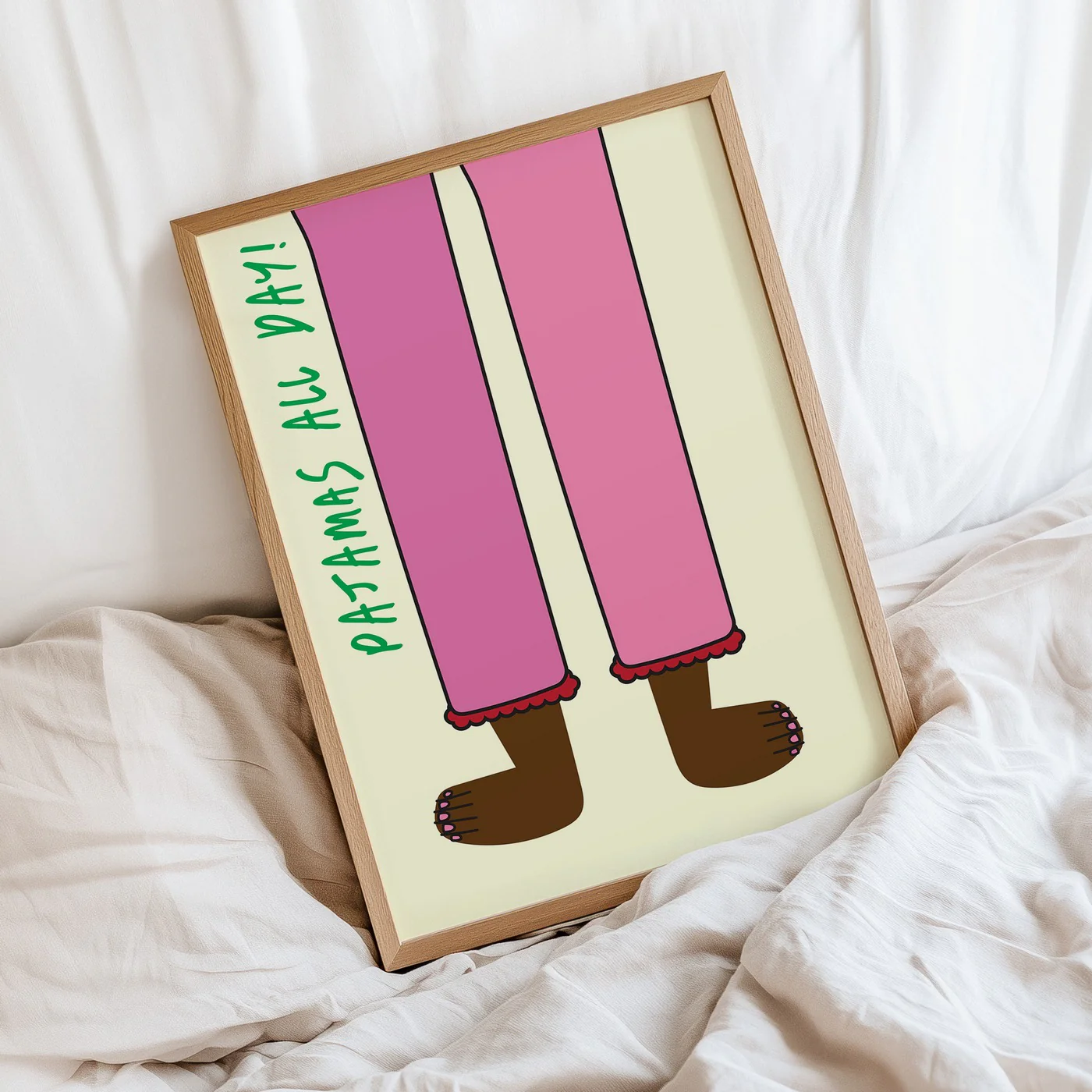 Affiche Pajamas All Day - Rose - Image 2