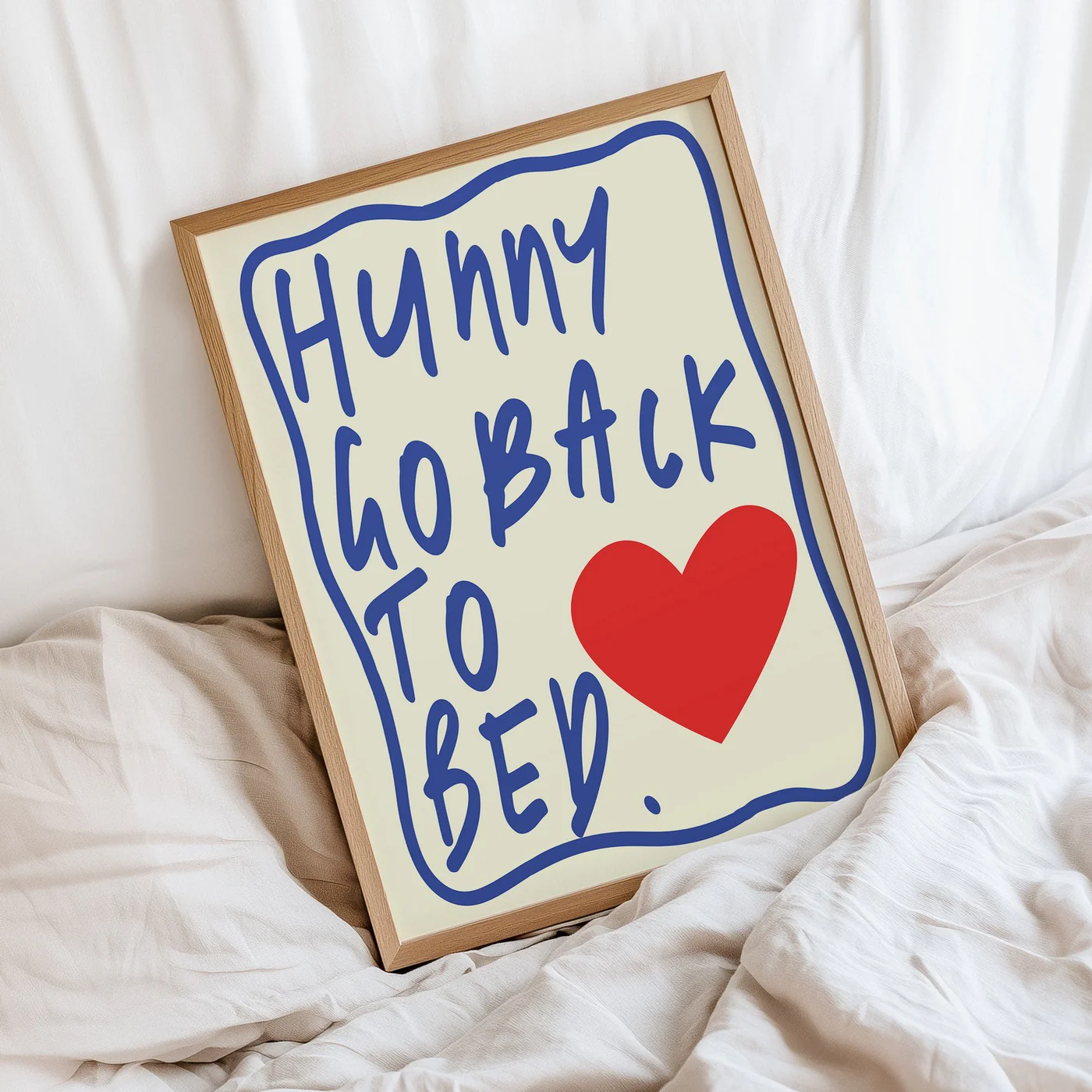 Affiche Hunny Go Back To Bed - Blue - Image 2