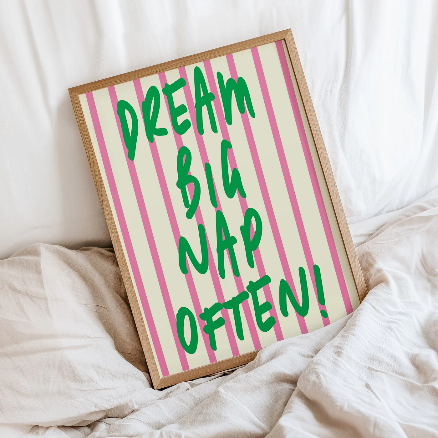Affiche Dream Big Nap Often - Vert - Image 2