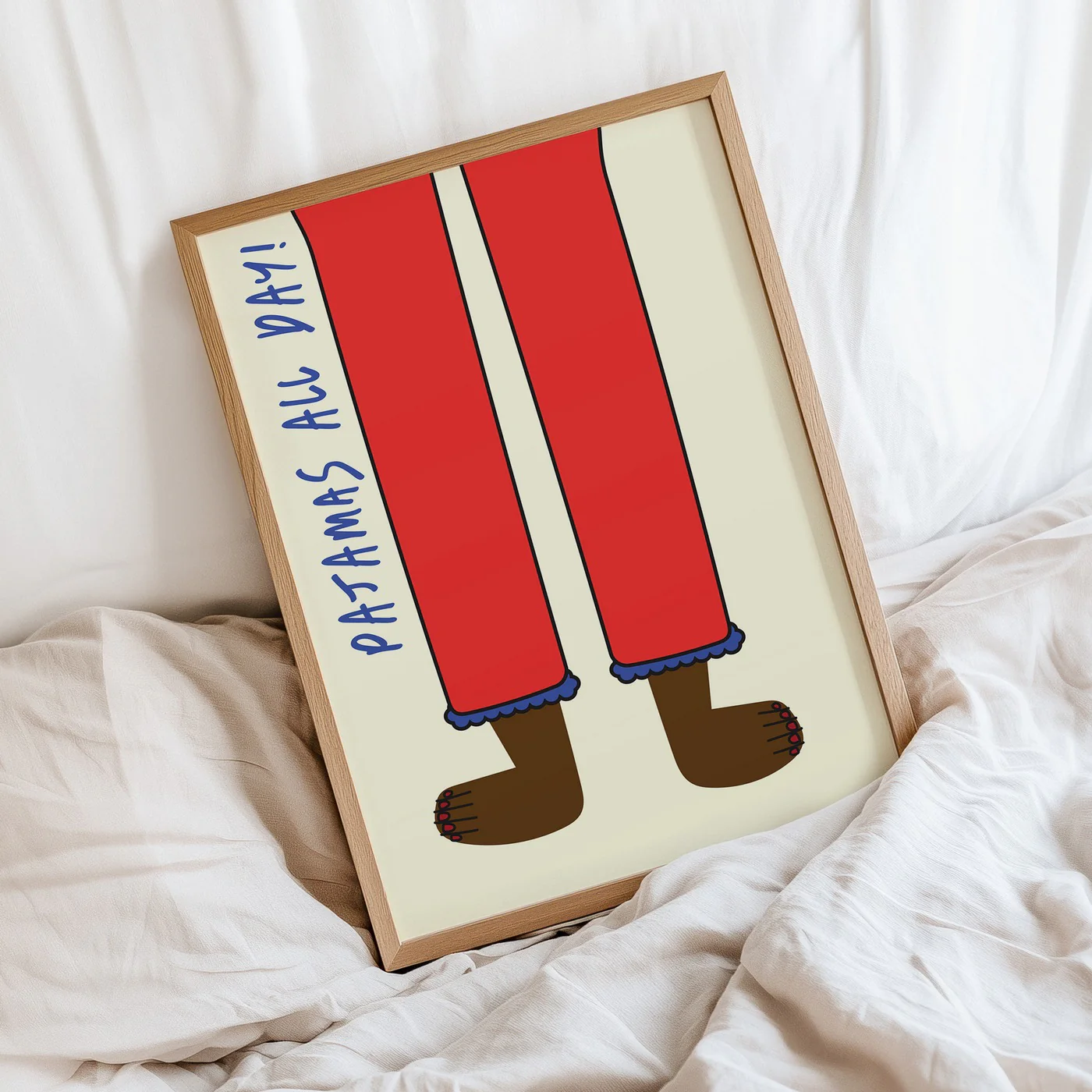 Affiche Pajamas All Day - Rouge - Image 2