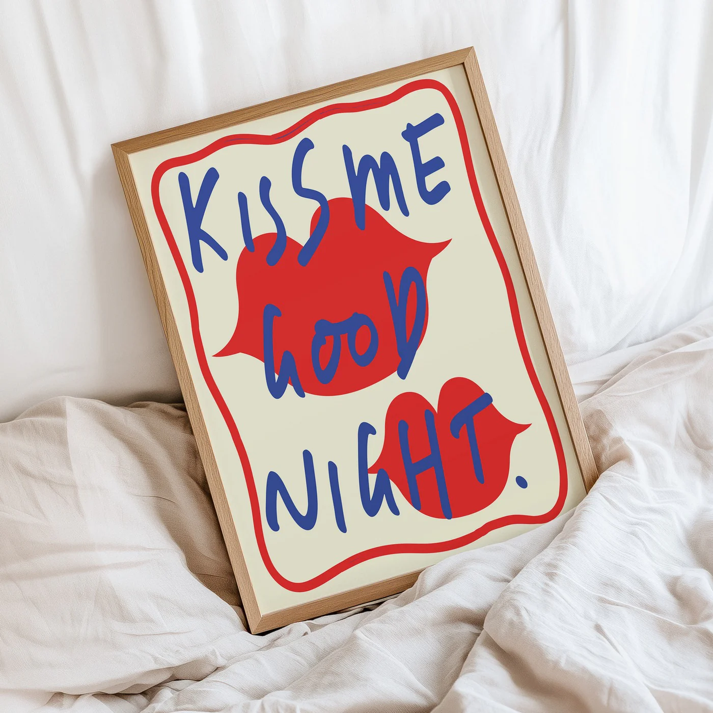Affiche Kiss Me Good Night - Blue - Image 2