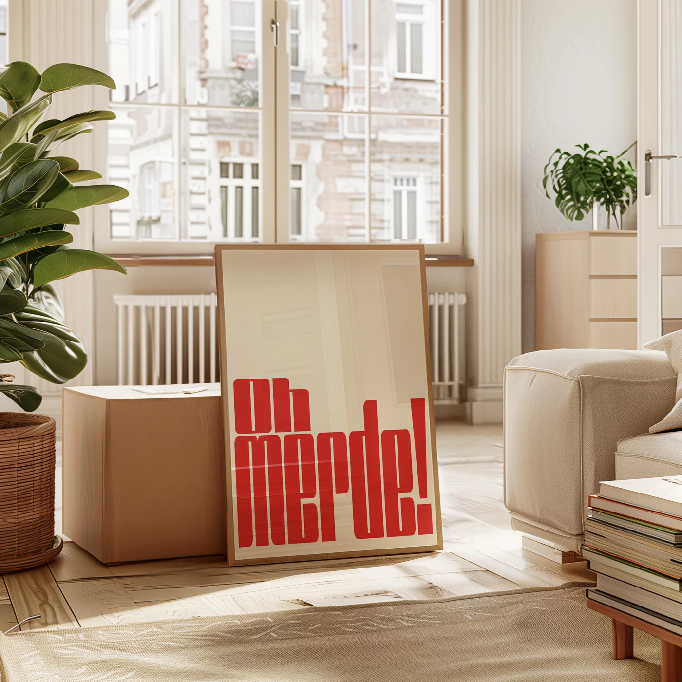 Affiche Oh Merde - Rouge - Image 2