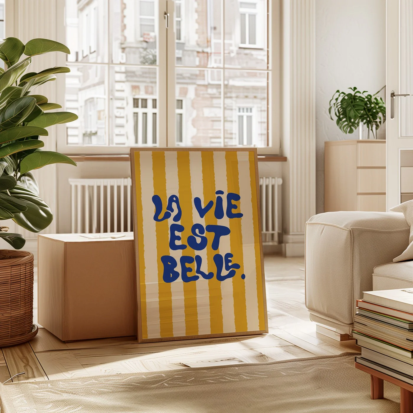 Affiche La Vie Est Belle - Jaune - Image 2