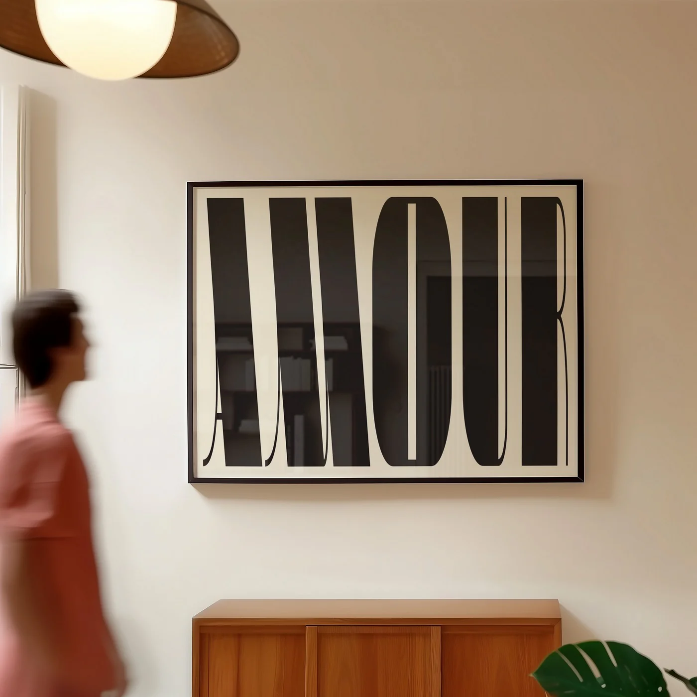 Affiche Amour Modern - Noir - Image 3