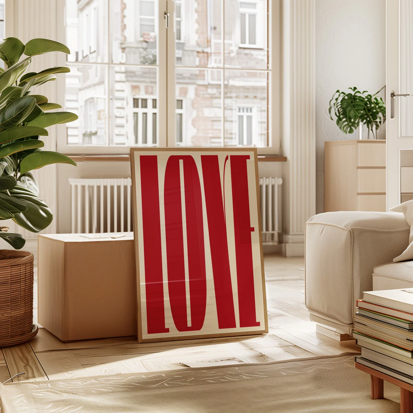 Affiche Love - Rouge - Image 2