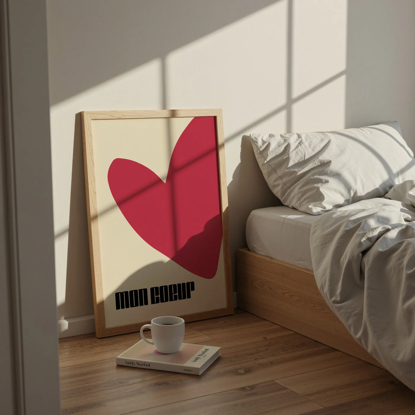 Affiche Mon Coeur - Rouge - Image 2