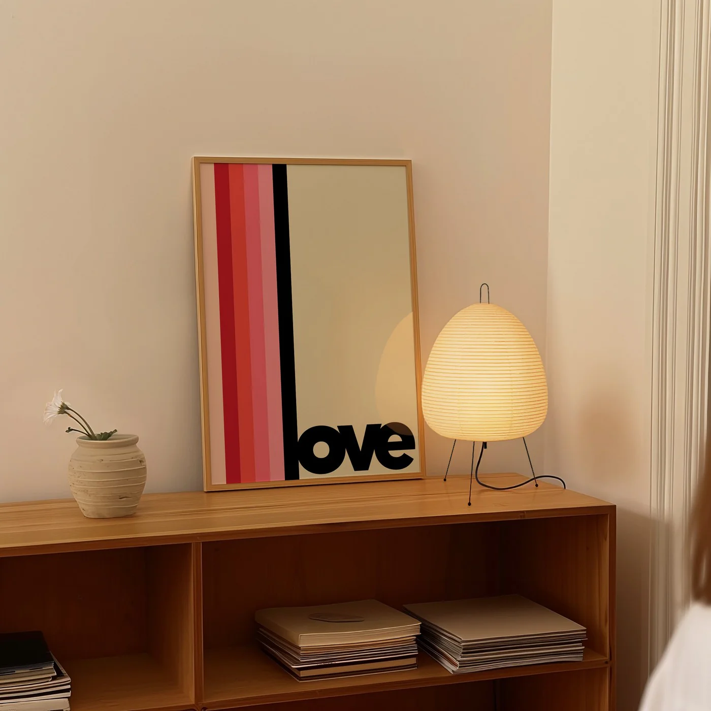 Affiche Love Raye Noir - Noir - Image 2