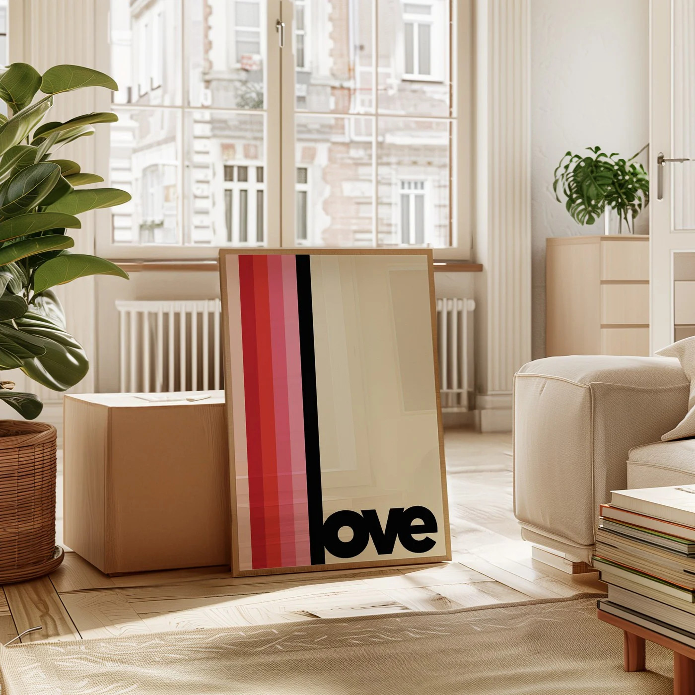 Affiche Love Raye Noir - Noir - Image 3