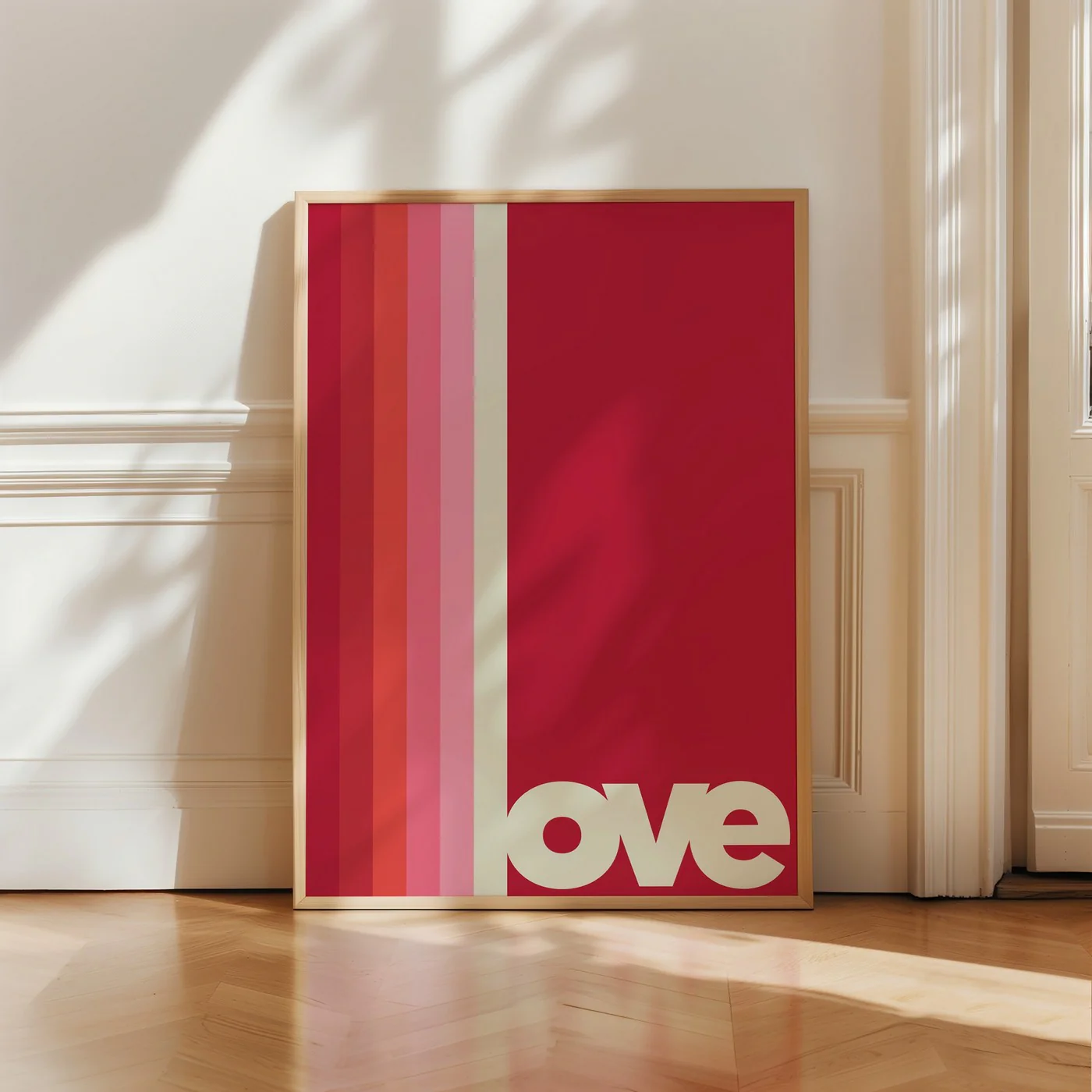 Affiche Love Raye Rouge - Rouge - Image 2